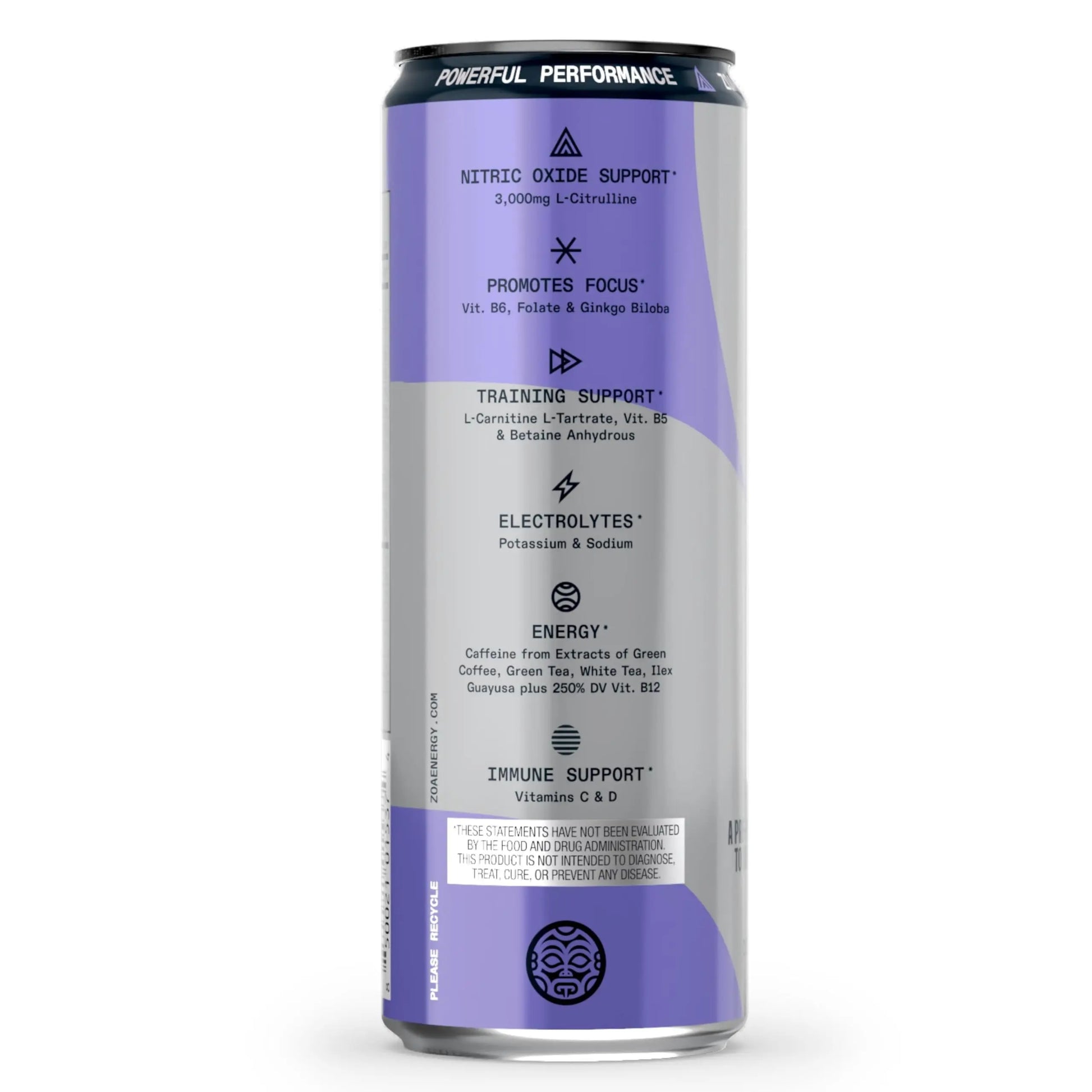 ZOA Plus Sugar-Free Pre-Workout Drink, Ready to Drink with Nitric Oxide, Vitamin B, C and D ZOA Au supplements