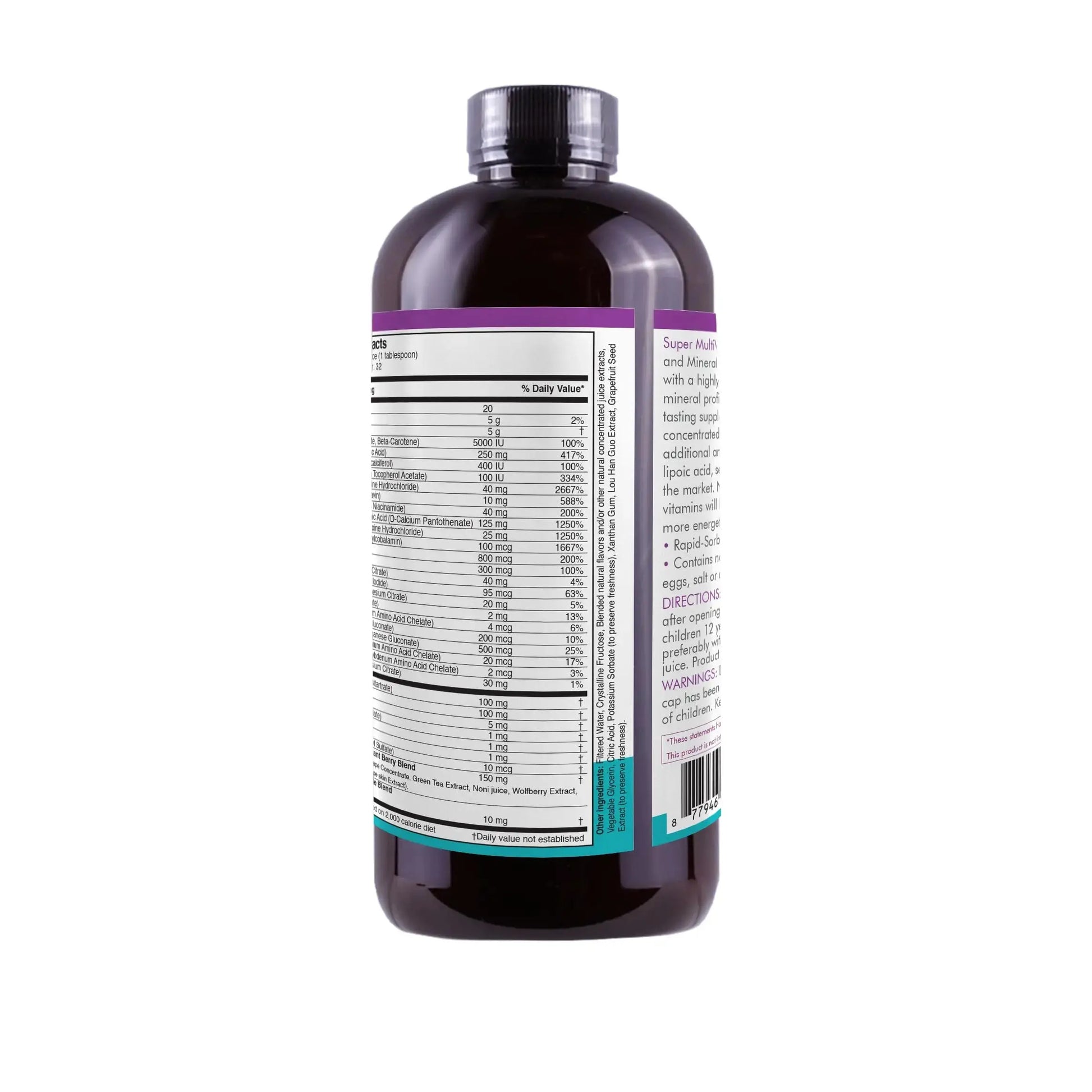 Liquid Super Multivitamin and Minerals - Premium Liquid Vitamins for Enhanced Absorption - Daily Liquid Multivitamin Supplement Life Solutions Au supplements