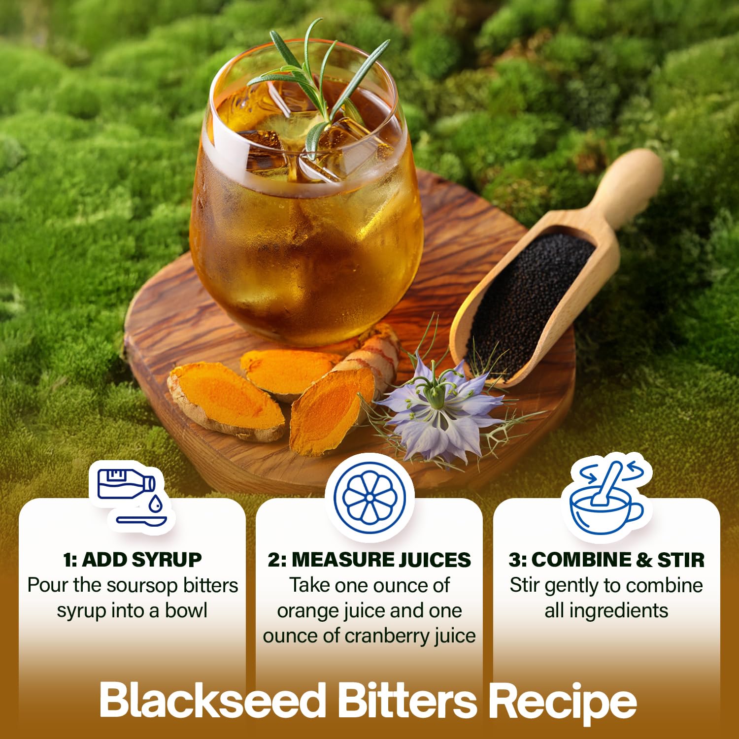 Black Seed Oil Bitters Liquid - Premium Herbal Blend with Black Seed Extract, Curcumin (Turmeric Extract), Ashwagandha, Elderberry, Probiotics, Vitamin C, Zinc...16 fl oz | Natural Botanical Blend NutraPeaks Au supplements