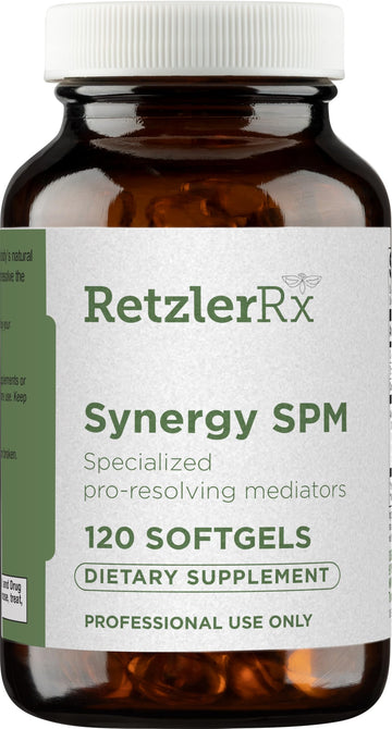 Specialized Pro Resolving Mediators - Synergy SPM by RetzlerRx® - SPM's for Joint Comfort, Tissue Health & Minor Discomfort Relief* - Non-GMO - Gluten Free - 120 Softgels HormoneSynergy Au supplements