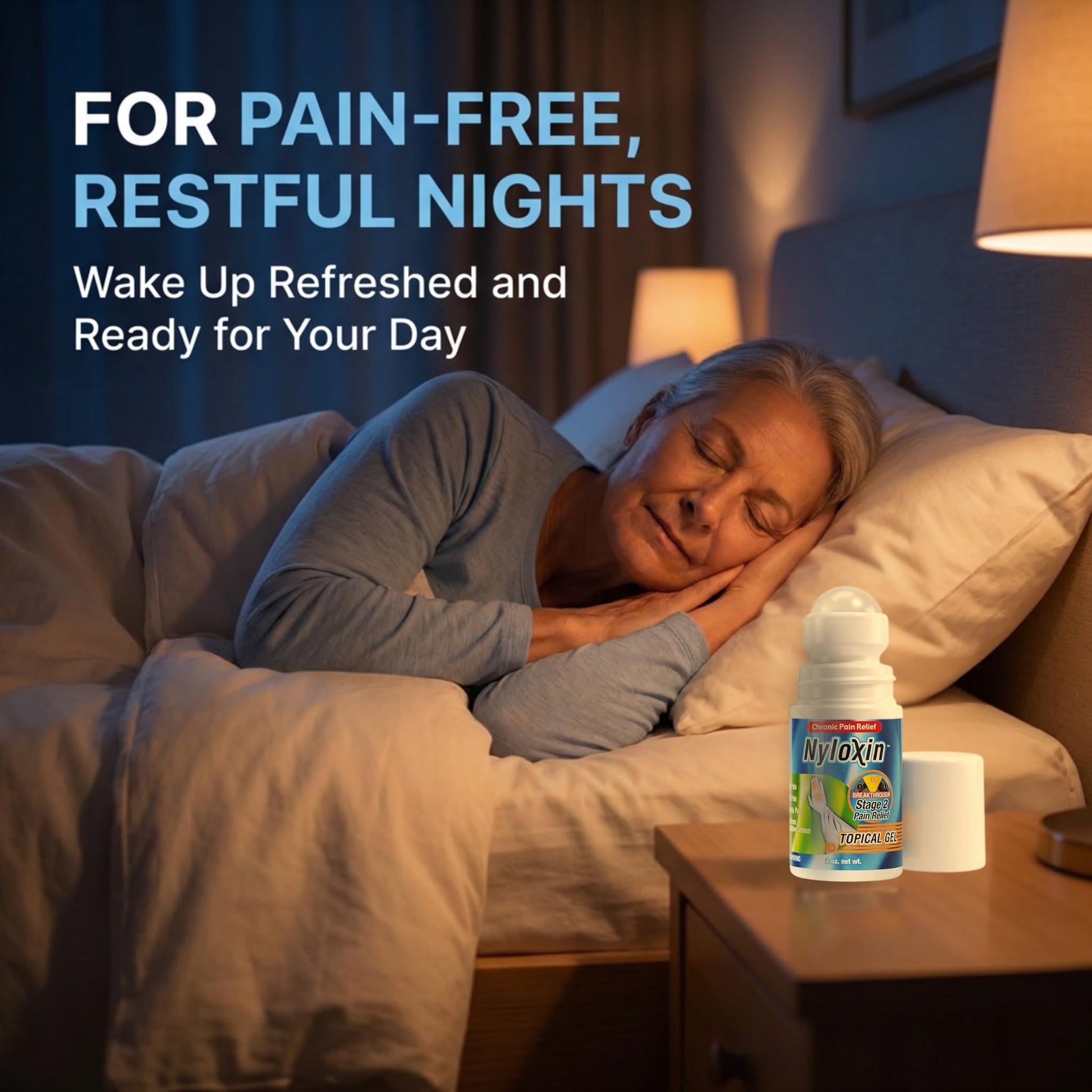 Nyloxin Extra Strength Roll-On Arthritis Pain Relief Gel, Back Pain Relief, Neuropathy Pain Relief, Nerve Pain Relief, Knee Pain Relief, Foot Pain Relief, Muscle Pain Relief, Joint Pain (2 oz) Nyloxin Au supplements