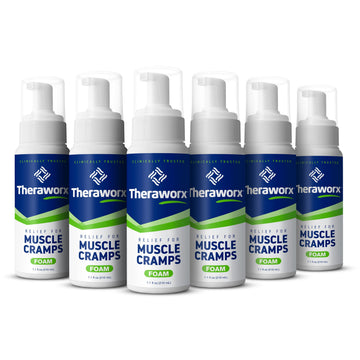 Theraworx Relief Fast-Acting Foam for Leg Cramps, Foot Cramps and Muscle Soreness, 7.1 Oz. (Pack of 6) Theraworx Au supplements