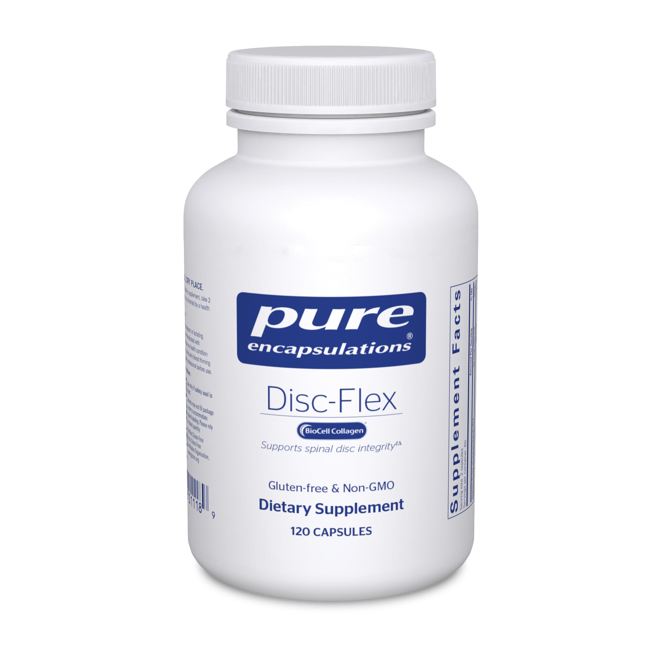 Pure Encapsulations Disc-Flex - Bone & Musculoskeletal Health Dietary Supplement - Supports Spinal Disc Strength & Flexibility* - Vegetarian & Gluten Free - 120 Capsules Pure Encapsulations Au supplements