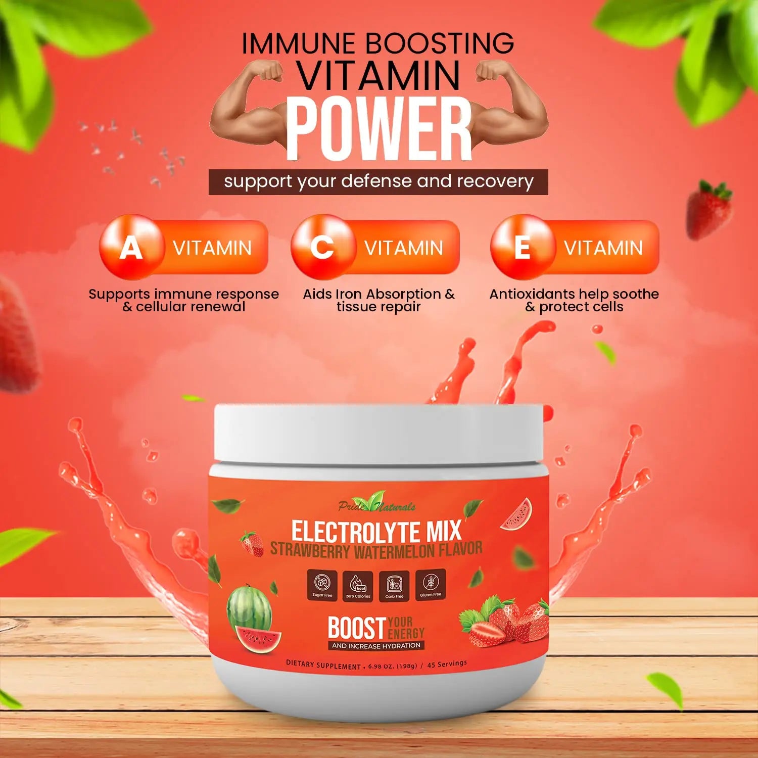 Electrolyte Powder - Refreshing Workout Recovery Electrolytes, Sugar Free, Gluten Free Pride Naturals, Inc Au supplements