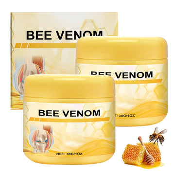Botou 2PCS New Bee Venom Professional Joint Cream, for Neck, Waist, Back, Hands, Feet and Legs Advanced Bee Propolis Joint Cream, yellow Botou Au supplements