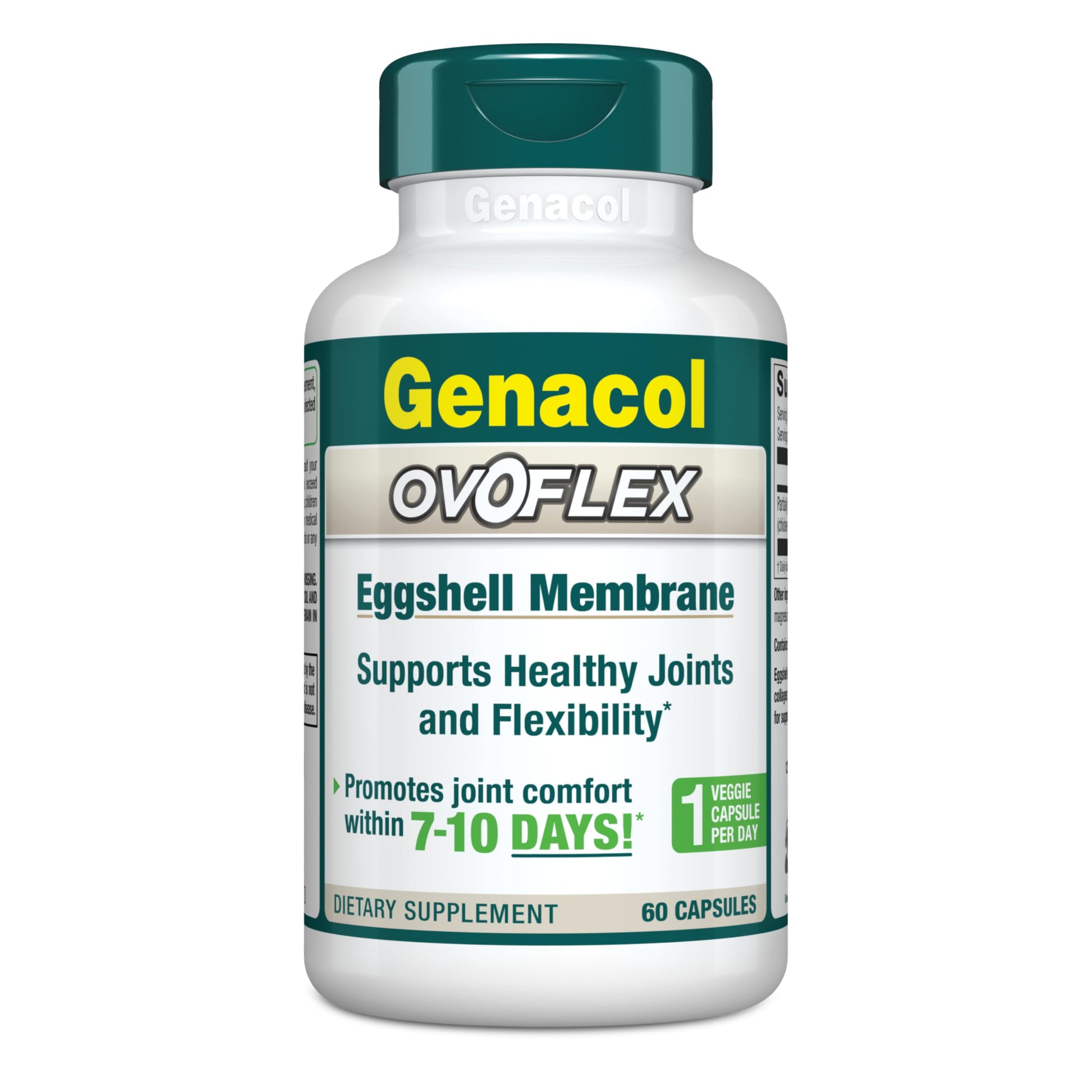 Genacol Ovoflex – Natural Eggshell Membrane Supplement, Support Healthy Joints & Flexibility, Vegetarian Solution for Joint Care, Results in 7 Days, Value Pack, 60 Capsules (60-Day Supply) Genacol Au supplements