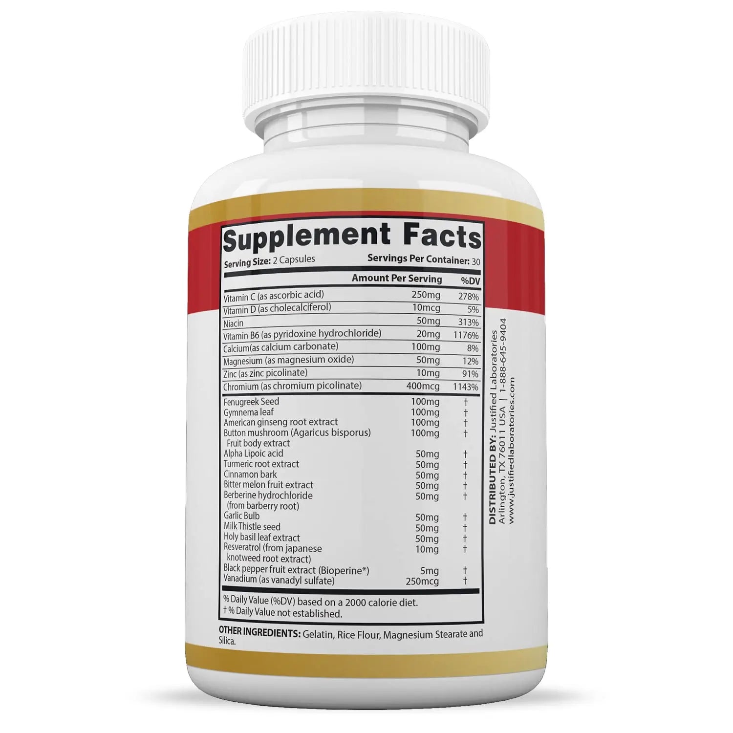 Justified Laboratories (3 Pack Blood Balance Max 1295MG Formula Supplement Pills Justified Laboratories Au supplements