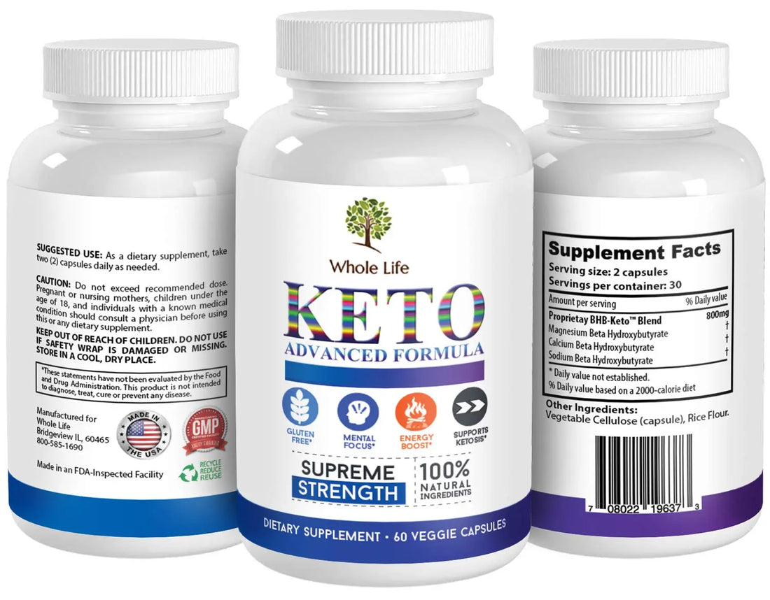 WHOLE LIFE Keto Advanced Formula Diet BHB Pills - Ketogenic All Natural, Support WHOLE LIFE Au supplements