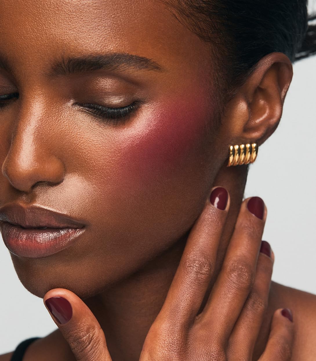 MAKE Beauty Cream Stroke Cream Blush Stick for Cheeks - Vibrant yet Natural Soft Matte Finish - Shade Rouge Moon, Berry Plum Blush Makeup MAKE Au supplements