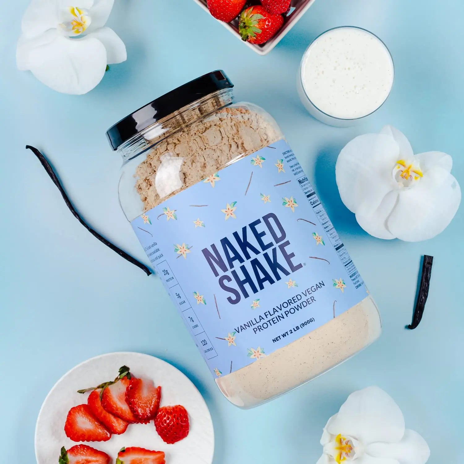 NAKED nutrition Naked Shake - Vanilla Protein Powder - Plant Based Protein Shake NAKED Au supplements