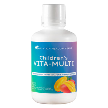 Mountain Meadow Herbs Children's Vita-Multi: Blended Vitamin & Mineral Supplement - Fast Absorbing Liquid Kids Vitamins with Fruits, Greens, and Eye-Protecting Lutein (16 oz.) Mountain Meadow Herbs Au supplements