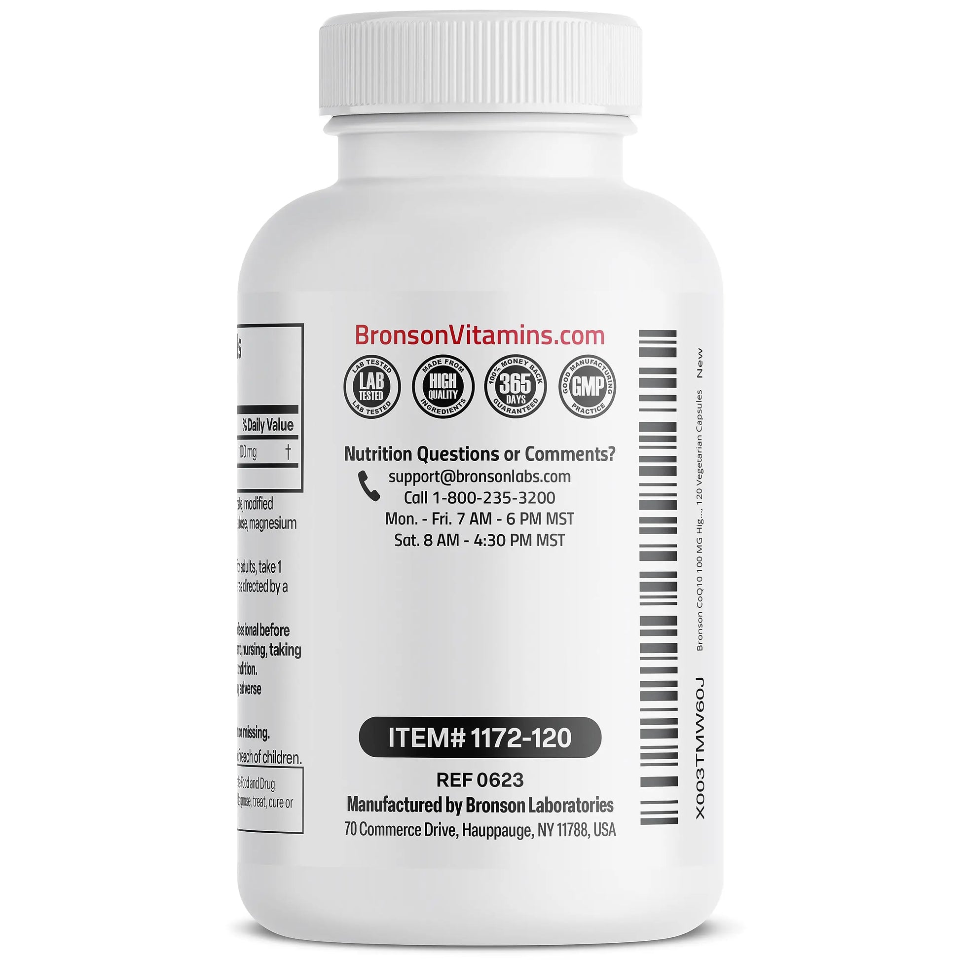 Bronson CoQ10 100 MG High Potency Cellular Energy Production, 120 Vegetarian Capsules Bronson Au supplements