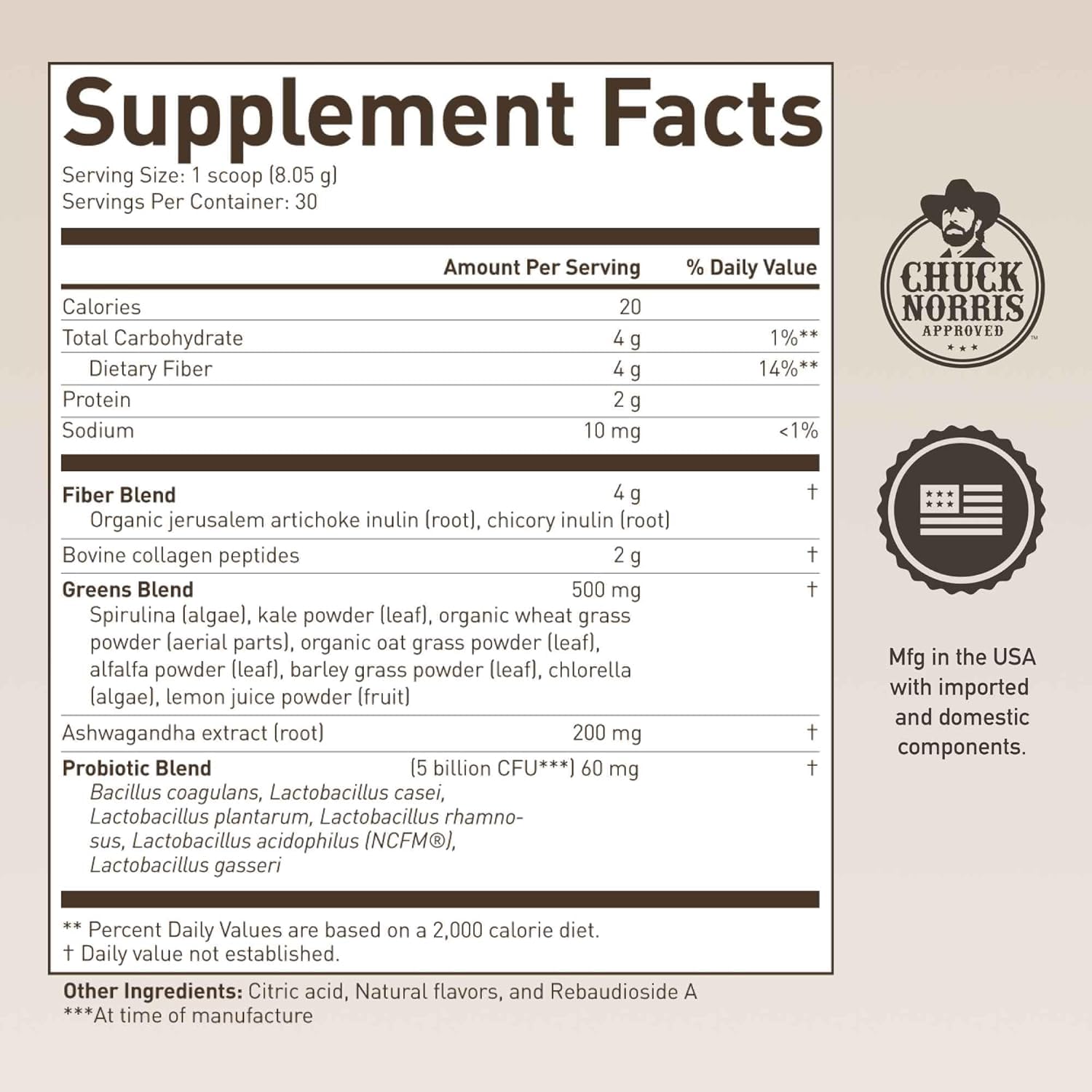 ROUNDHOUSE PROVISION Morning Kick, Greens Superfood Powder Supplement with Ashwagandha, Collagen & Probiotics - Sugar Free, Caffeine Free (3 Pack, Strawberry Lemonade Flavor) by Chuck Norris ROUNDHOUSE PROVISION Au supplements