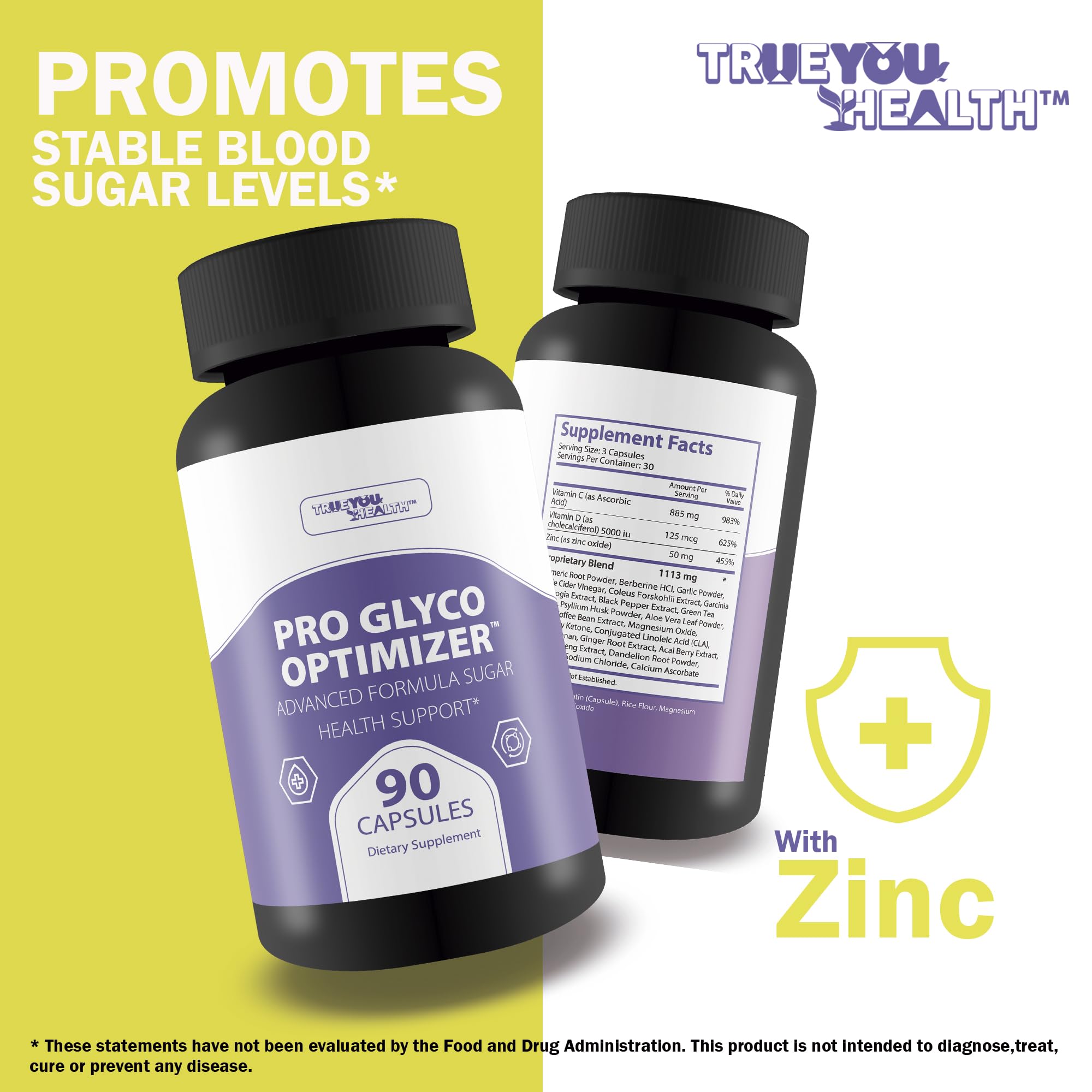 Pro Glyc0 Optimizer - Our Best Sugar Health Support Supplement - Our Best Overall Blood Health & Blood Circulation Support Supplement - Natural Blood Balance Blood Booster Pills True You Health Au supplements