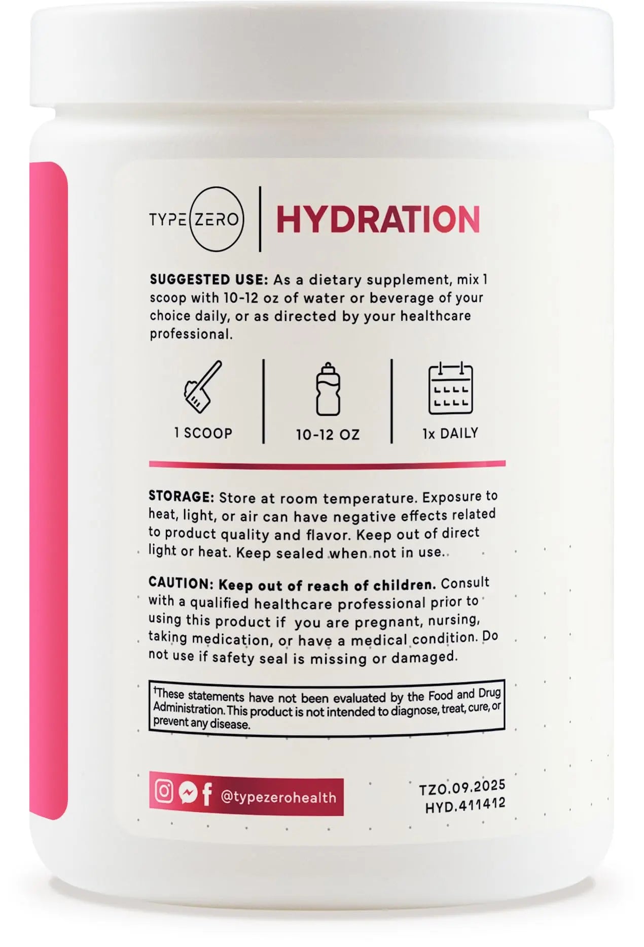 Type Zero Clean Electrolytes Hydration Powder Drink Mix + 14 Essential Vitamins & Minerals - Sugar Free, Zero Artificial Ingredients - Watermelon Flavor, 50 Servings Type Zero Au supplements