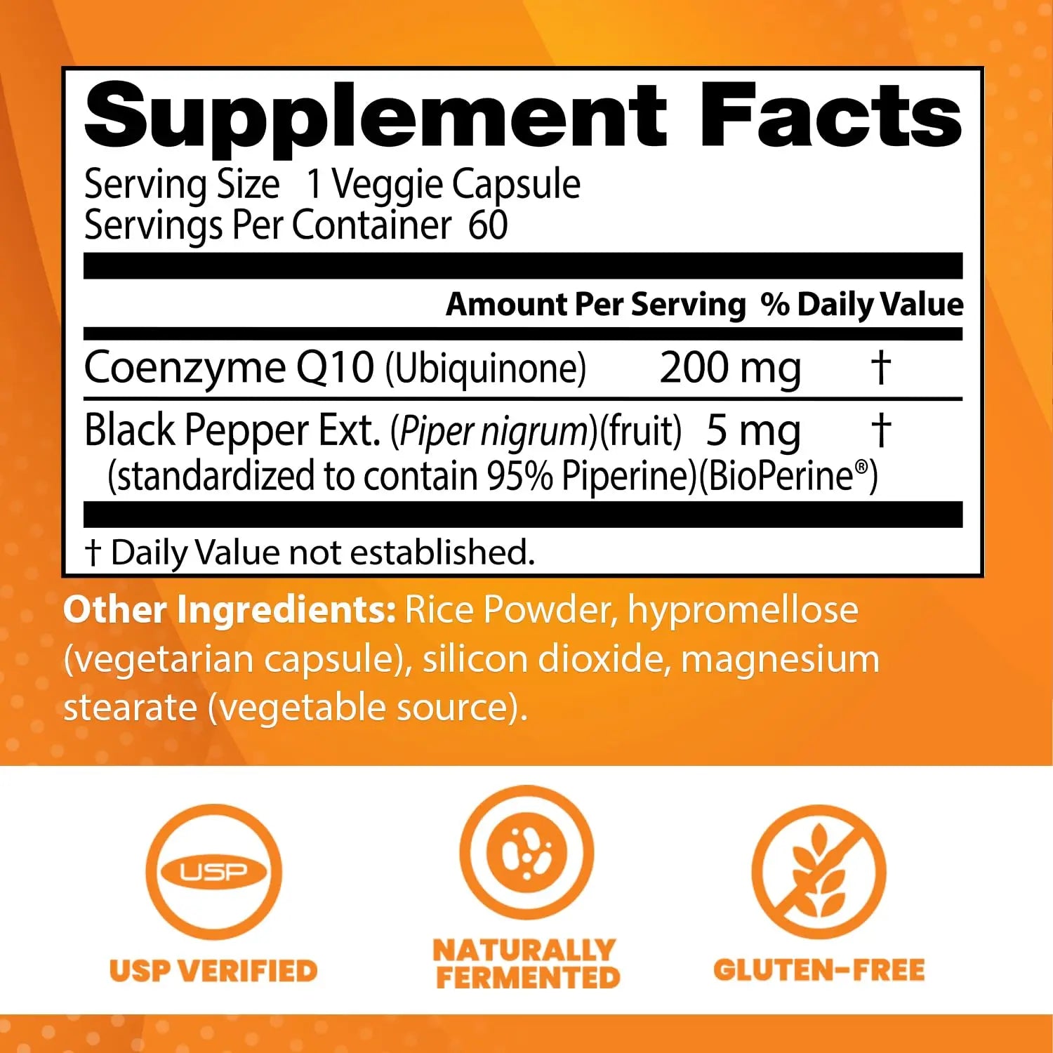 Doctor's Best High Absorption CoQ10 with BioPerine Gluten Free Naturally Fermented Doctor's BEST Au supplements