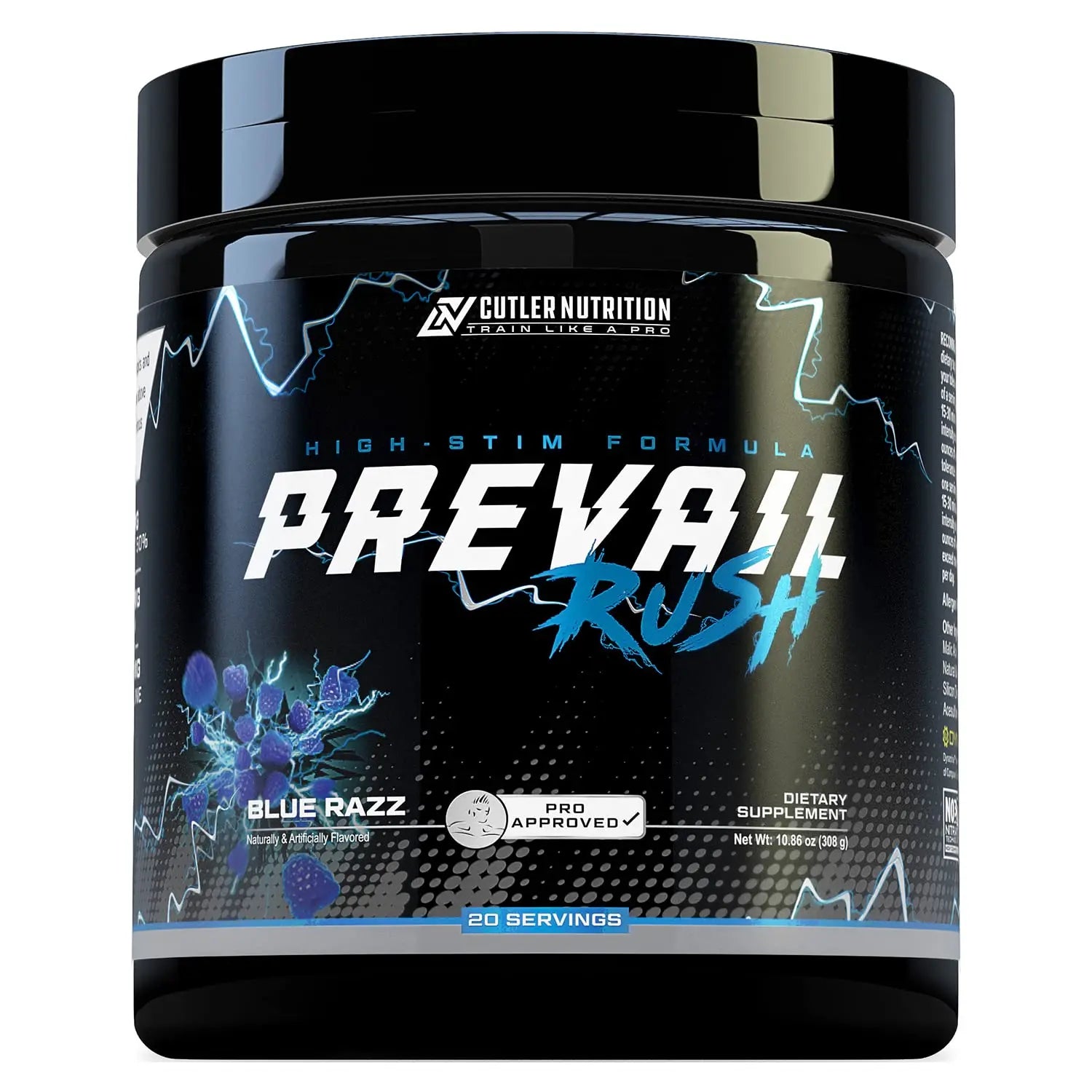 Cutler Nutrition High Stim Pre Workout Powder Prevail Rush Preworkout for Men & Women Cutler Nutrition Au supplements