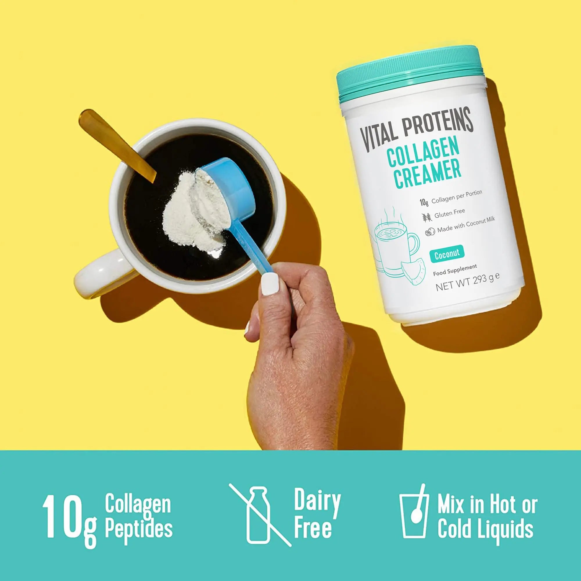 Vital Proteins Collagen Coffee Creamer, No Dairy & Low Sugar Powder with Collagen VITAL PROTEINS Au supplements