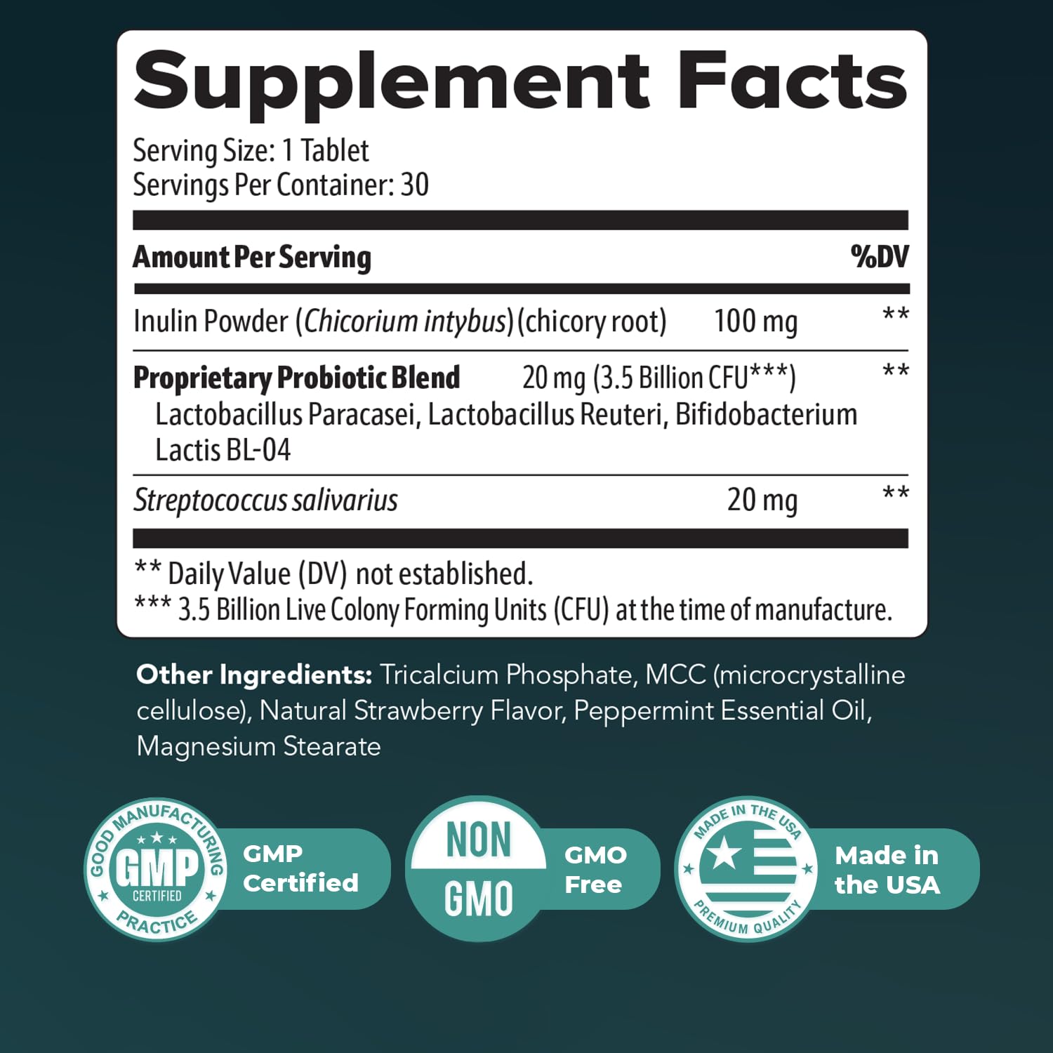Nature’s NutriWave Synaptigen – Natural Supplement with Inulin Powder, Probiotics 3.5 Billion CFU, for Daily Wellness – Made in USA, Non-GMO, 30 Tablets - 6 Month Supply Nature’s NutriWave Au supplements