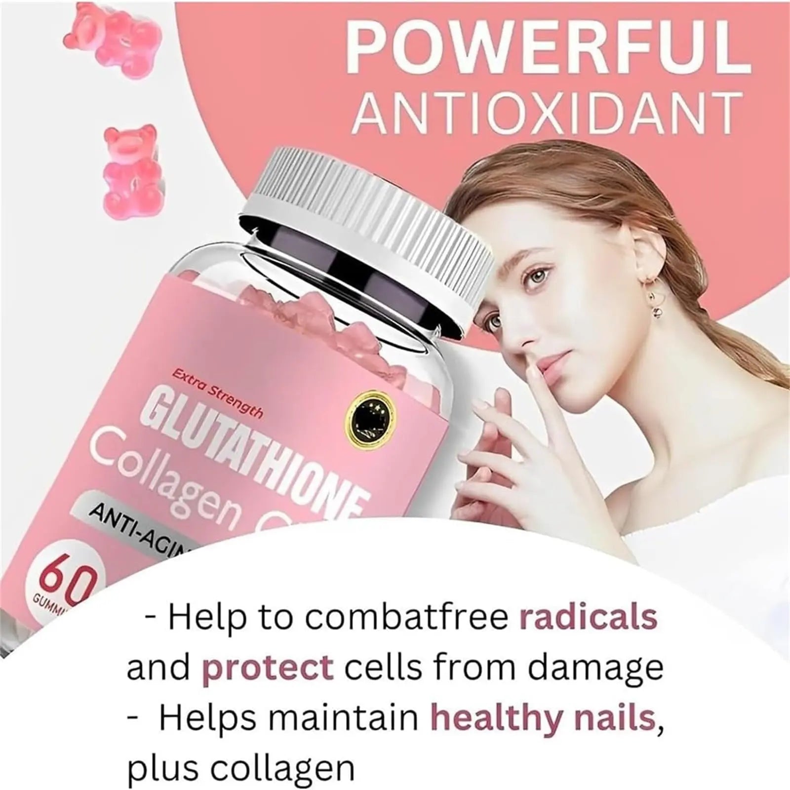 Caduola Glutathione Collagen Glow Gummies, Glutathione Collagen Glow Gummies for Dark Spot Caduola Au supplements