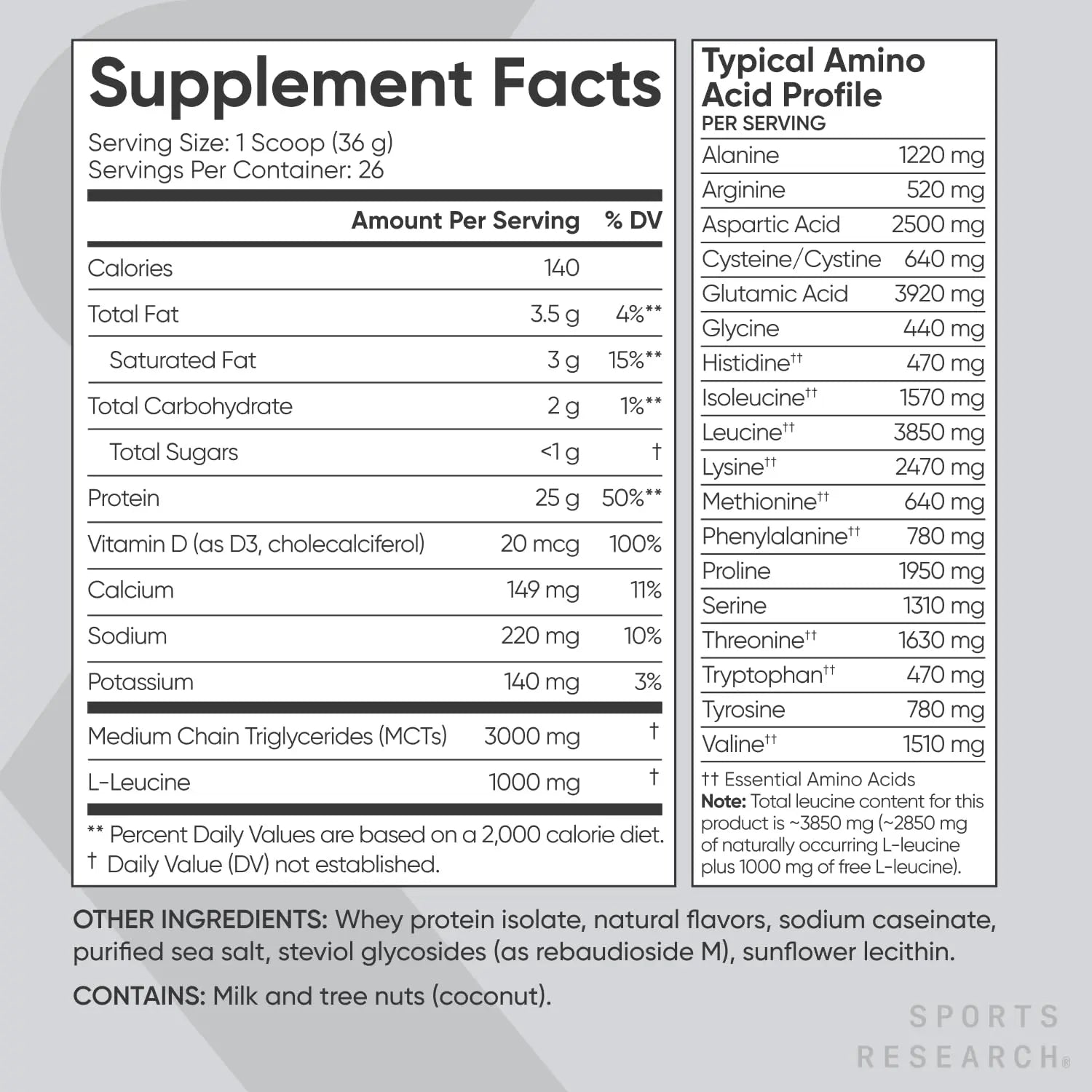Sports Research Whey Protein Isolate - Sports Nutrition Protein Powder 25g per Serving Sports Research Au supplements