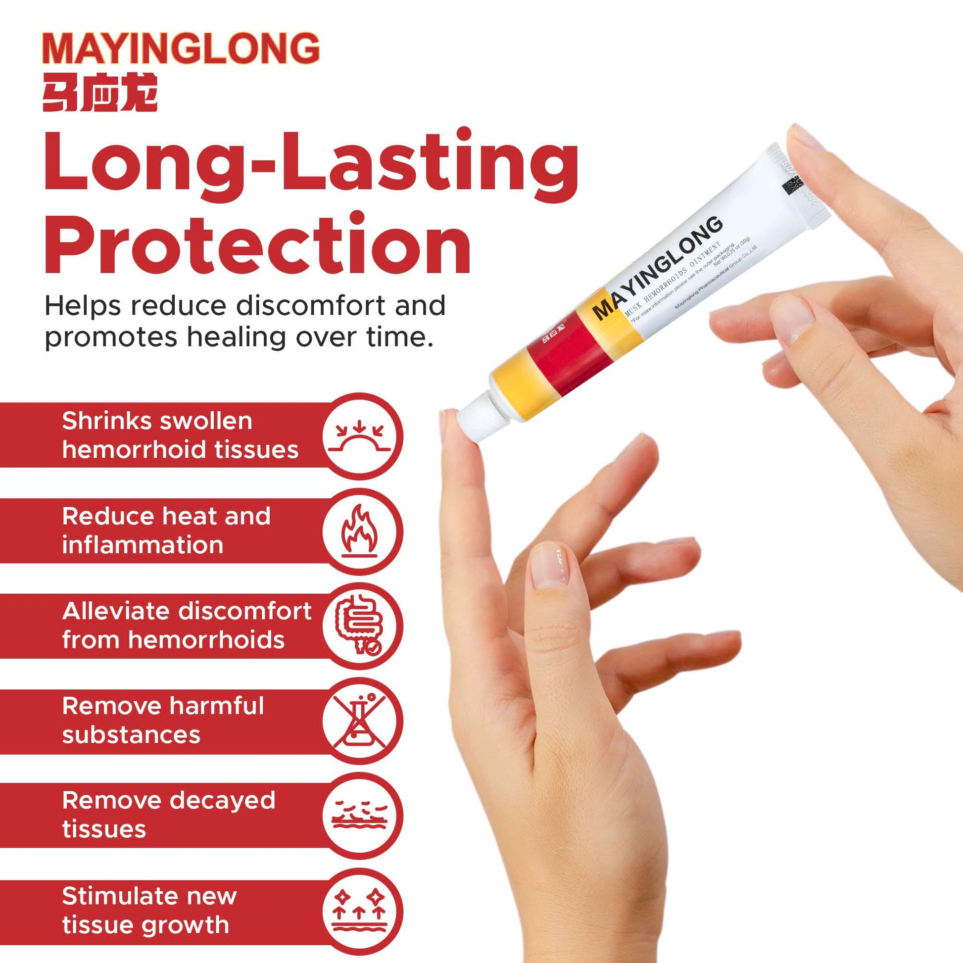 Mayinglong Musk Hemorrhoidal Ointment, Helps Relieve Itching, Burning, or Discomfort Fast (3 Pack) Mayinglong Au supplements