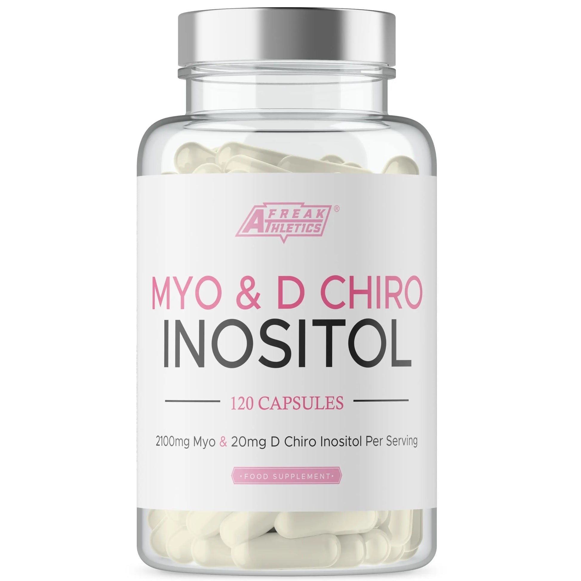 Myo-Inositol & D Chiro Inositol - Supports Women with PCOS -120 Capsules - Promotes Freak Athletics Au supplements