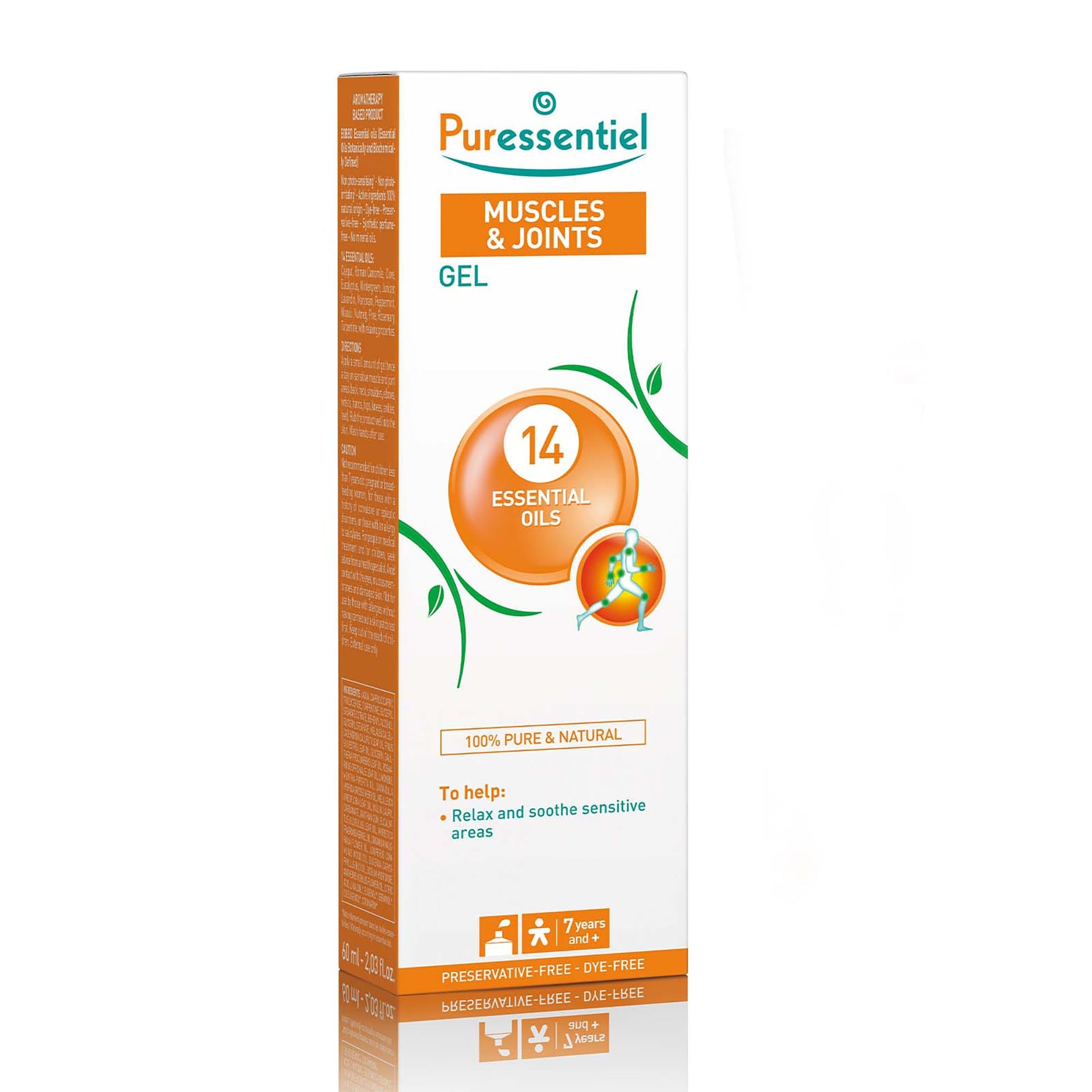 Puressentiel Muscles and Joints Gel - Soothing Gel for Muscle Relief and Knee Relief - Cooling Gel for Foot Relief - Back Gel - 2.02 oz Puressentiel Au supplements