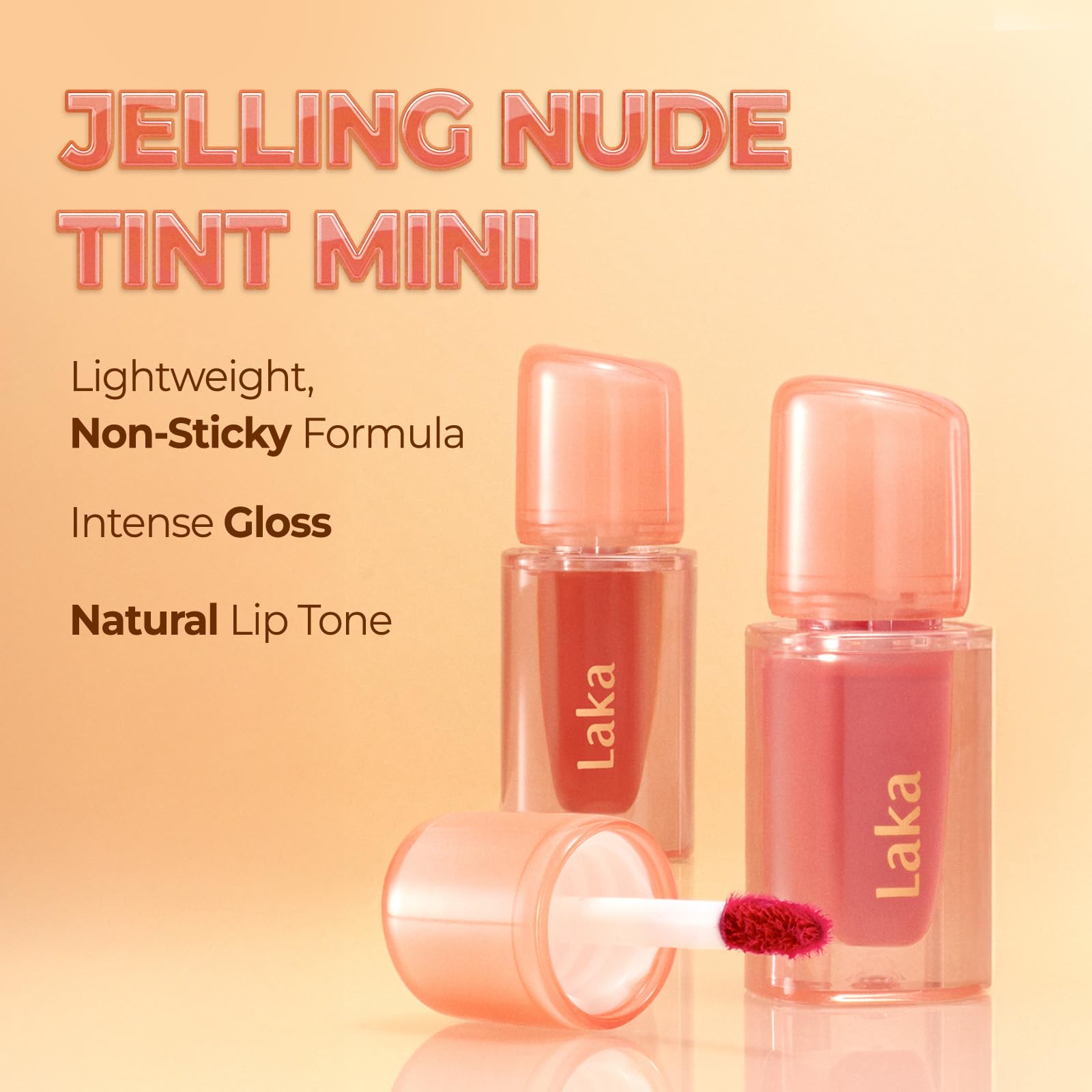 Laka Jelling Nude Gloss, Sheer Hydrating Lip Oil with No Stain, Non-Sticky, Nourishing Gloss for a Glowy Look, K-Beauty (#301 Figring, 1.9g/0.07oz) Laka Au supplements