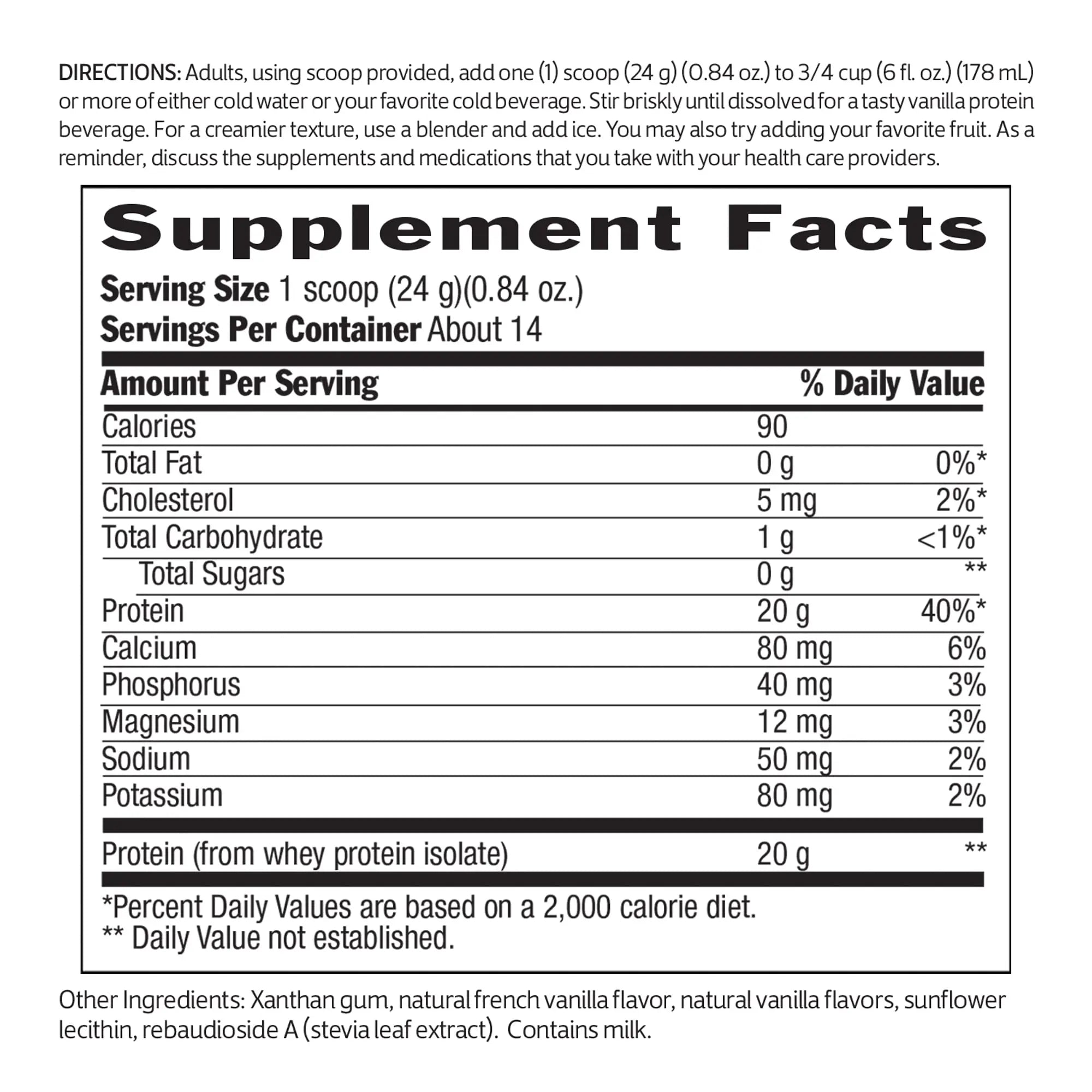 Biochem 100% Whey Sugar-Free Vanilla 20g, 11.8oz, Certified Vegetarian, Certified Gluten Biochem Au supplements