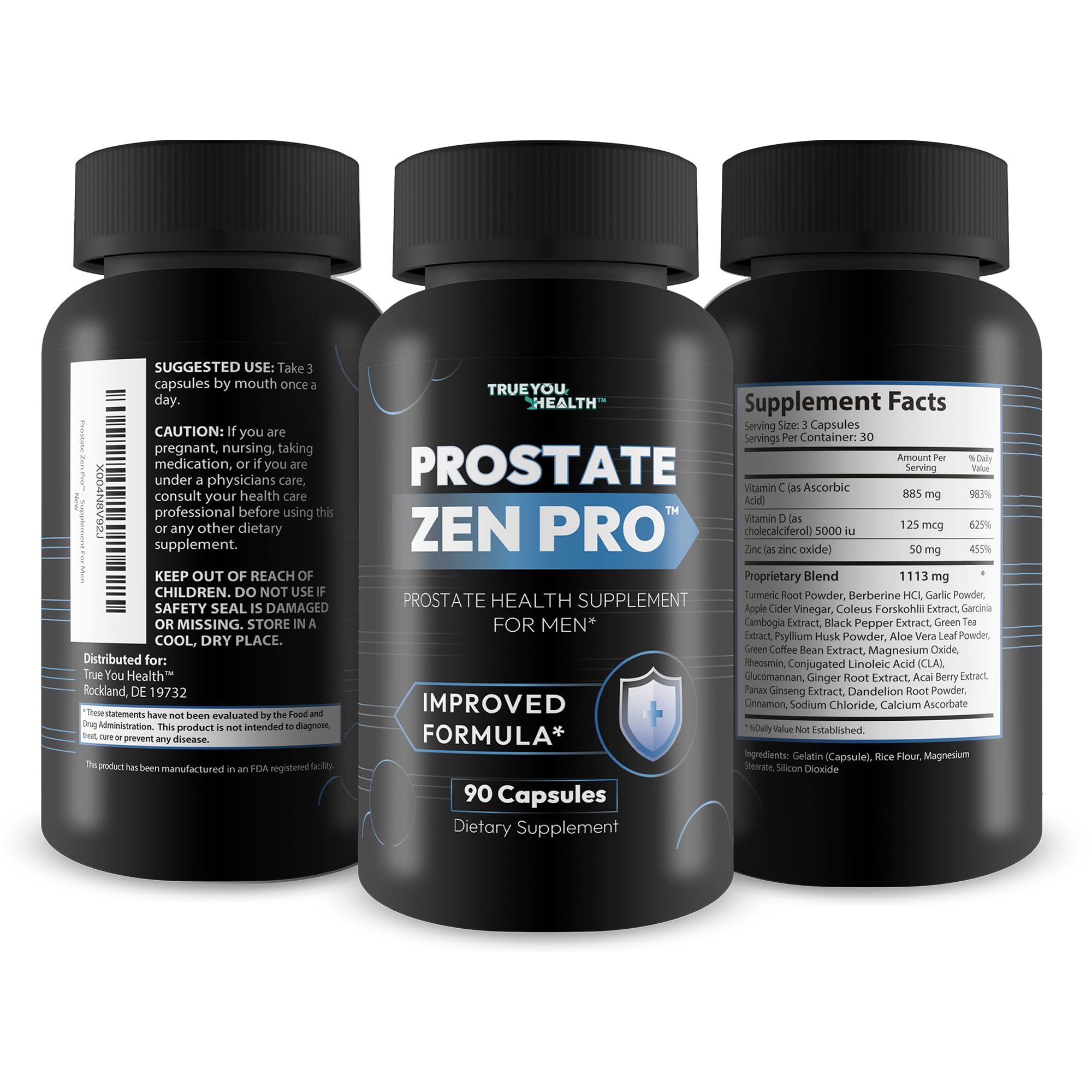 Prostate Zen Pro - Improved Formula - Our Best Prostate Health Supplement for Men - Our Best Prostate Support Supplement for Men’s Health - Natural Prostate Genix ProstaZen True You Health Au supplements