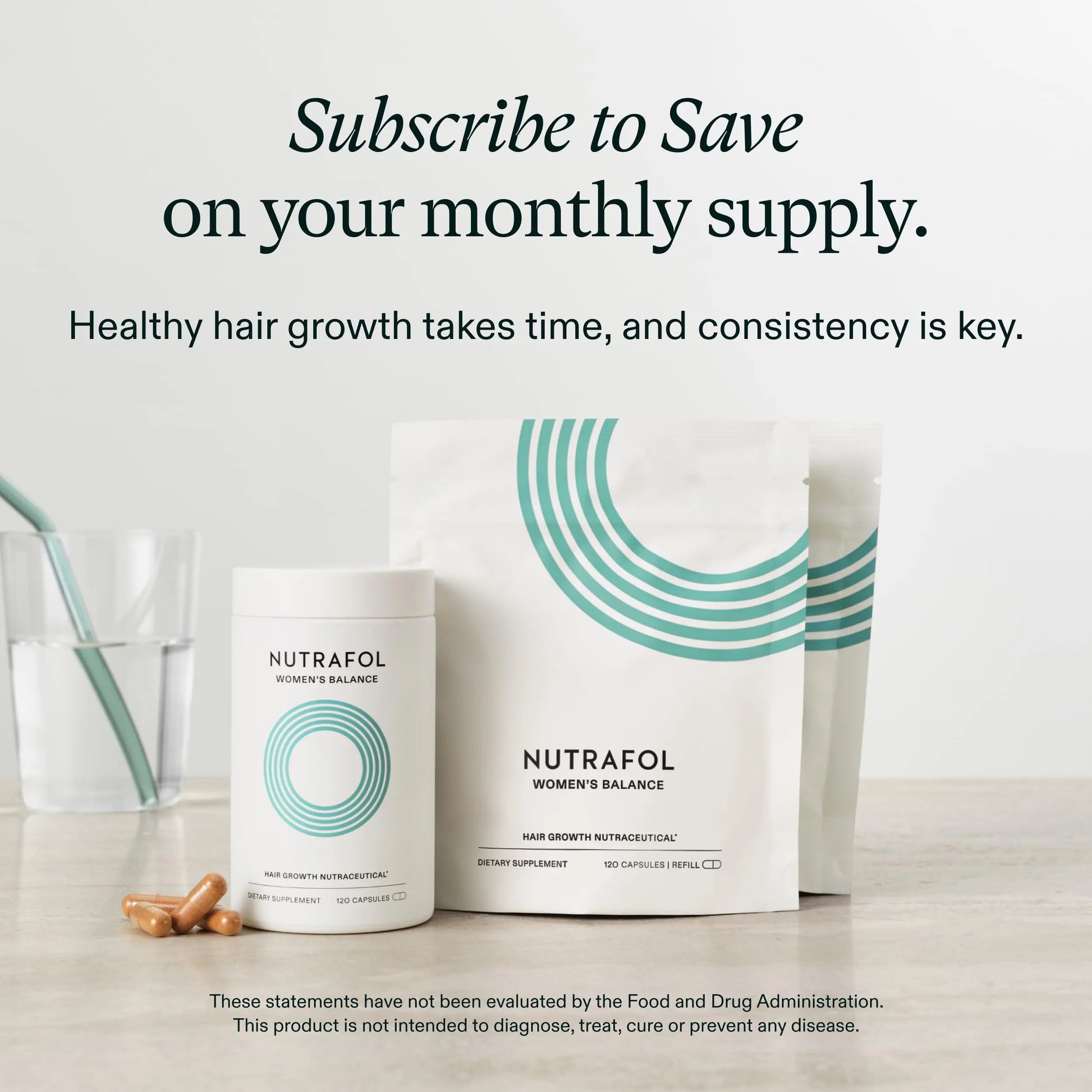 Nutrafol Women's Balance Hair Growth Supplements, Ages 45 and Up, Clinically Proven for Visibly Thicker Hair and Scalp Coverage, Dermatologist Recommended - 1 Month Supply Nutrafol Au supplements