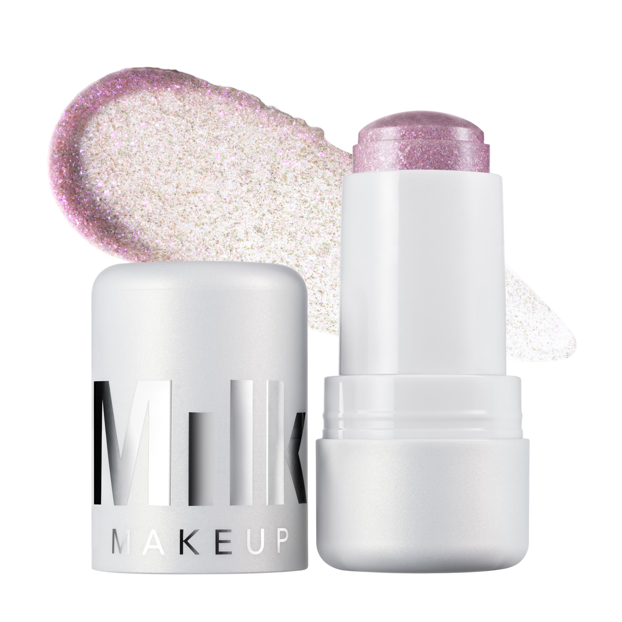 Milk Makeup Cooling Water Jelly Shimmer – Buildable Face + Body Highlighter Stick for Sheer Shimmery Glow – Long-Lasting, Hydrating, Glitter Free Formula – Boba (Violet Blue), 0.17oz Milk Makeup Au supplements