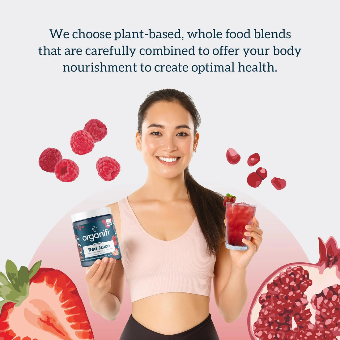 Organifi Red Juice - Vegan Energy Powder - Berry-Flavored Adaptogen Drink Organifi Au supplements