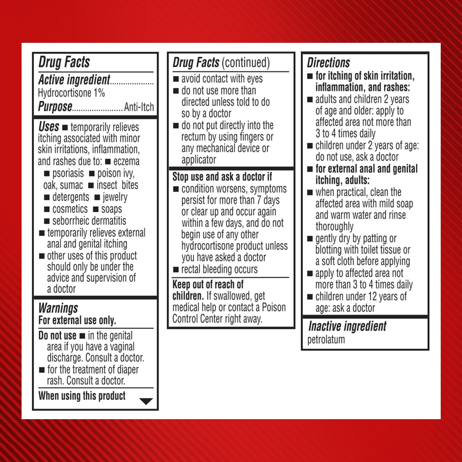 Cortizone-10 Maximum Strength Water Resistant Itch Relief Ointment, 1% Hydrocortisone, Fast-Acting, Anti-Itch Cream for Bug Bites, Rash, Eczema, Psoriasis, Poison Ivy, Oak, Sumac & More, 2 oz Cortizone 10 Au supplements