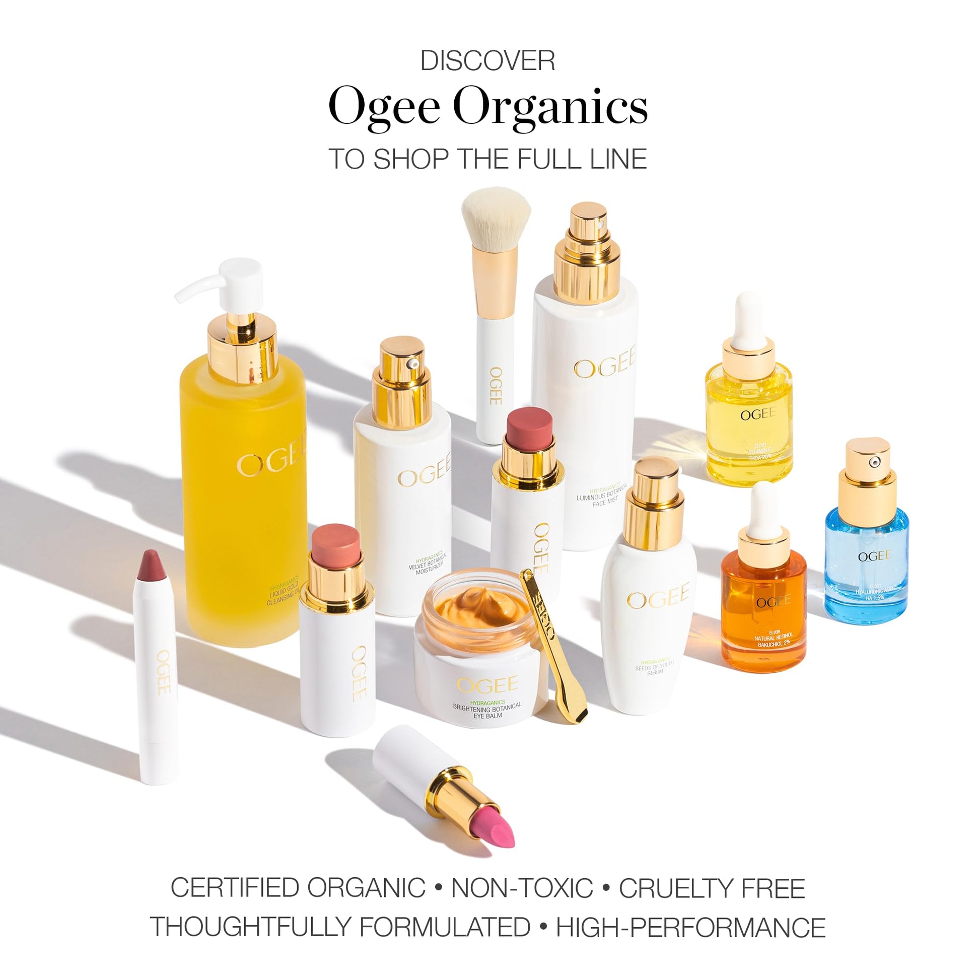 Ogee Sculpted Face Stick (ROSE QUARTZ - ROSE BLUSH) Certified Organic Blush Stick - Multi-Use Cream Blush Stick for Cheeks, Lips & Face Ogee Au supplements