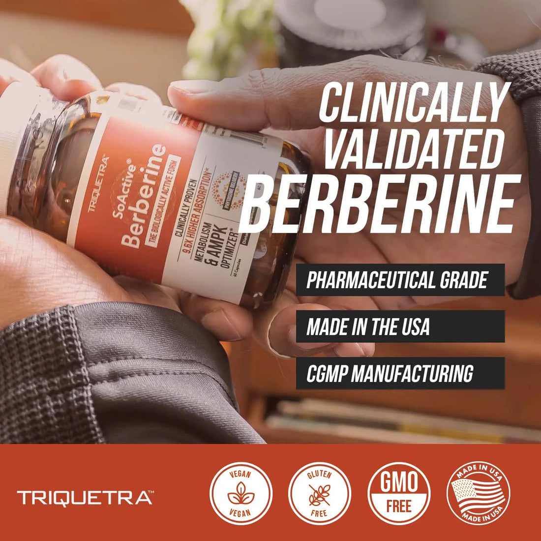 SoActive Berberine 550mg: 9.6X Higher Absorption, Clinically Proven Most Effective Triquetra Health Au supplements