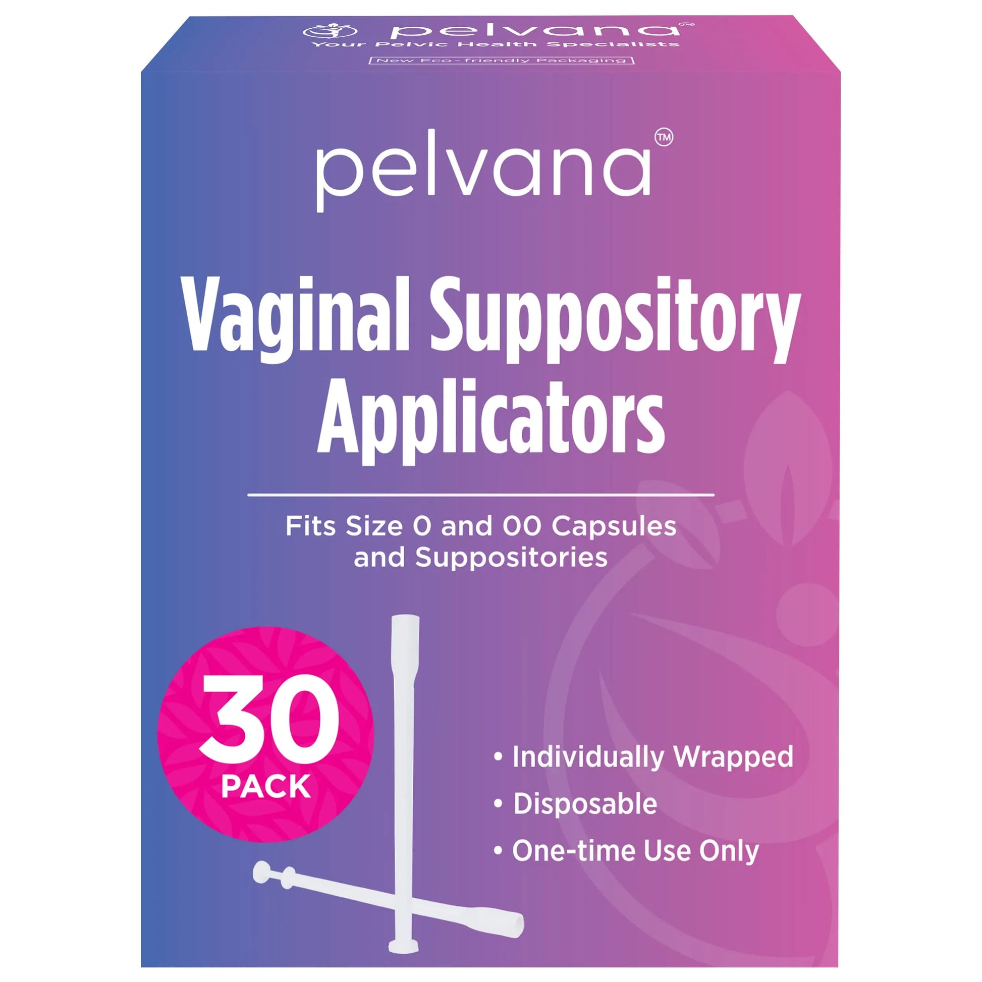 Pelvana Suppository Applicators for Women - (30 Pack) - Fits Size 0 and 00 Capsules - Often Used Pelvana Au supplements