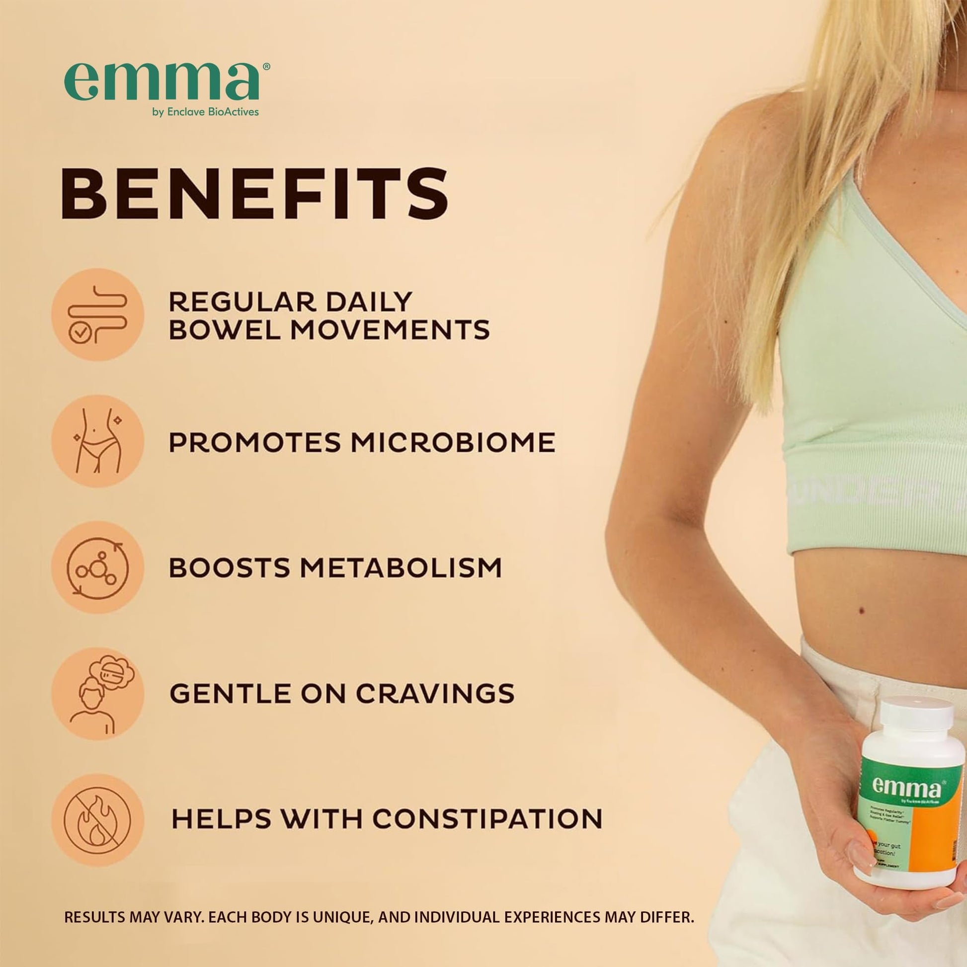 Emma Gut Health - 2 Pack - Gas and Bloating Relief, Constipation, Leaky Gut Repair - Gut Cleanse & Restore Digestion - Regulate Bowel Movement. Probiotics and Laxative Alternative, 120 Capsules Emma Au supplements