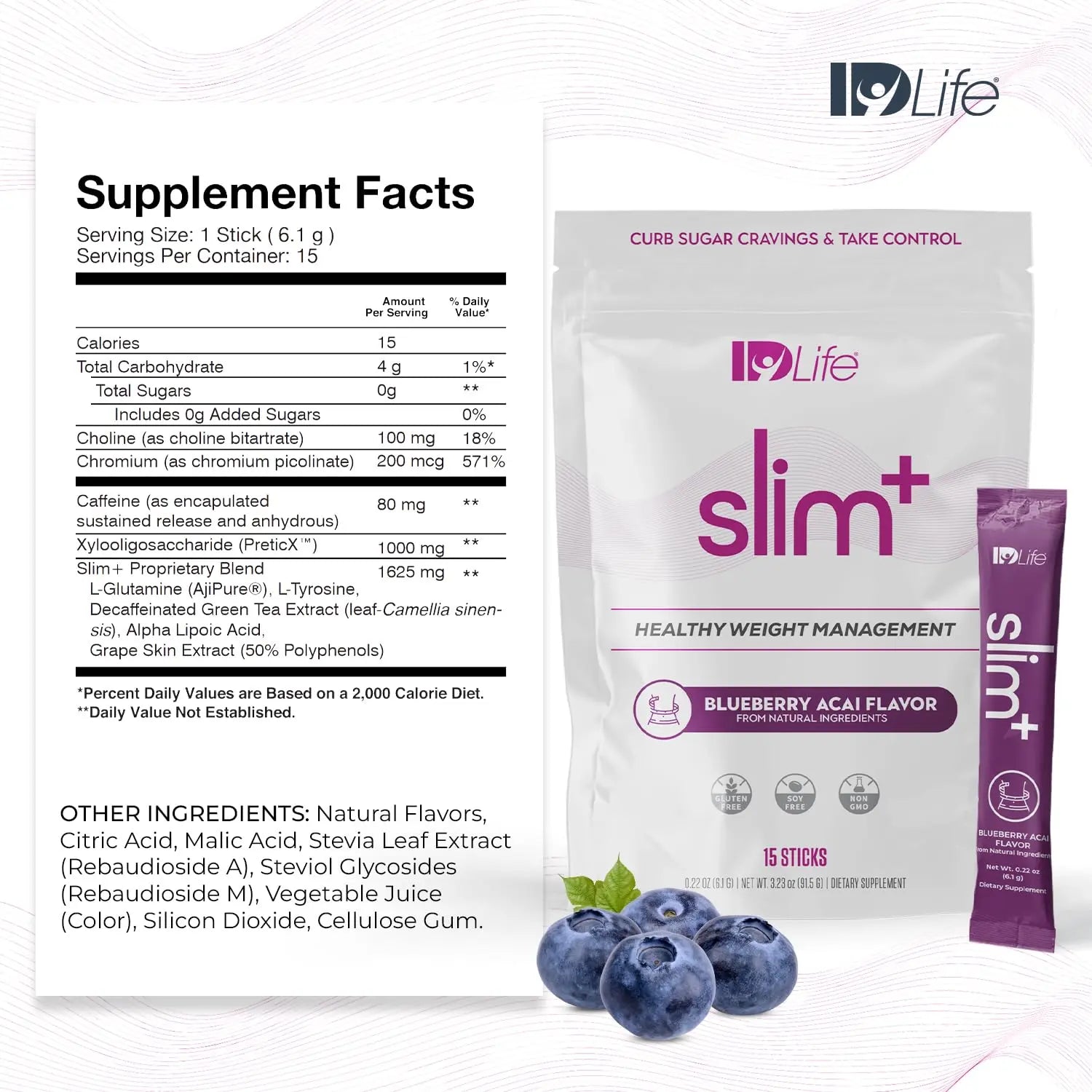 IDLife Slim+ - Weight Management Supplement - Easy to Prepare Delicious Blueberry Acai IDLife Au supplements