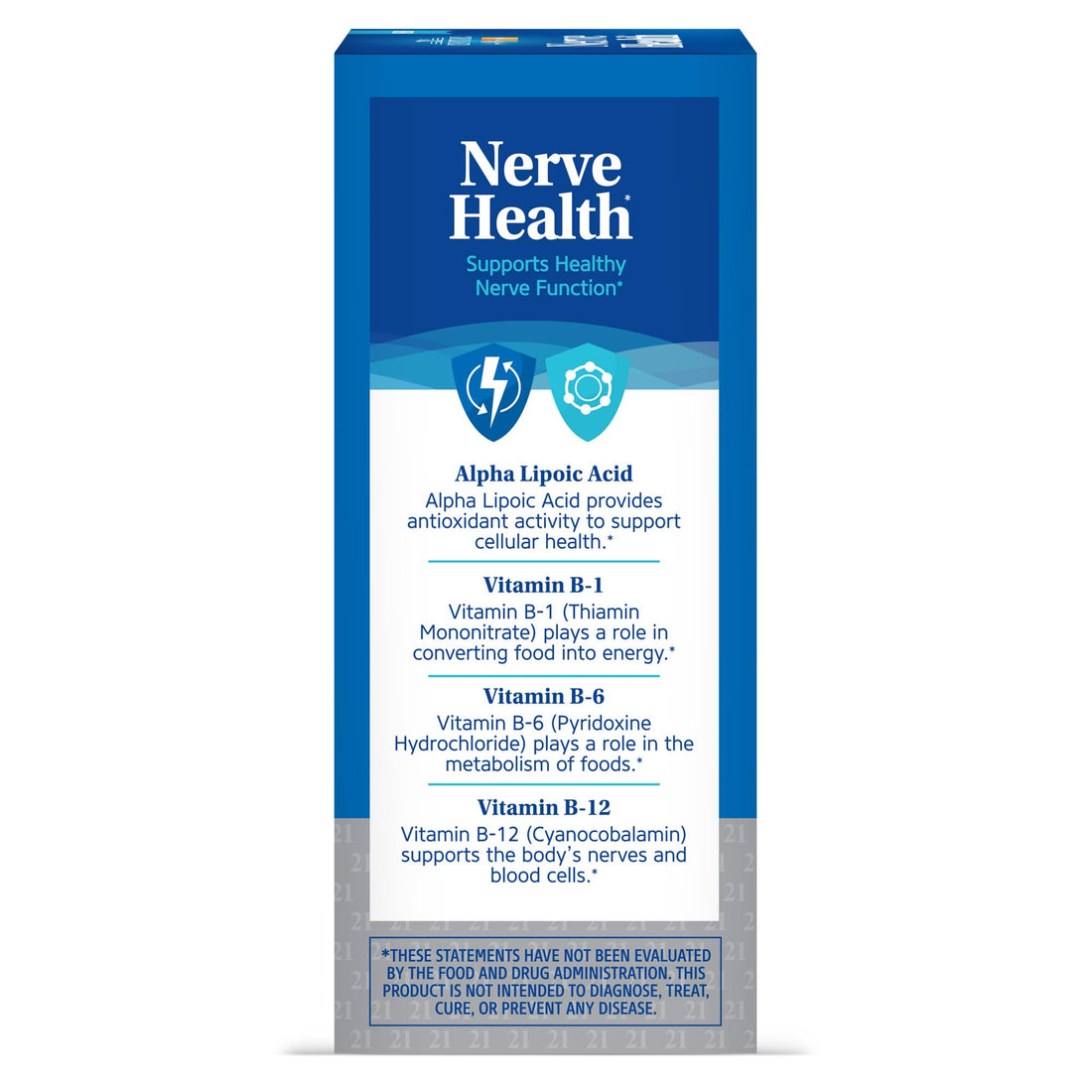 21st Century Nerve Health Tablets (30 Count), Alpha Lipoic Acid 300mg, B1, B6, & B12 Vitamins for Nerve Function Support, Antioxidant ALA Supplement, Gluten Free. Non-GMO, & Vegan 21st Century Au supplements