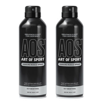 Art of Sport Muscle Relief Spray for Men – Cooling Menthol Pain Relief for Sore Muscles & Joints – Back, Neck, Knee, Shoulder, Hip – Fast-Acting Body Spray – Made for Athletes – 5 fl oz (2-Pack) Art of Sport Au supplements
