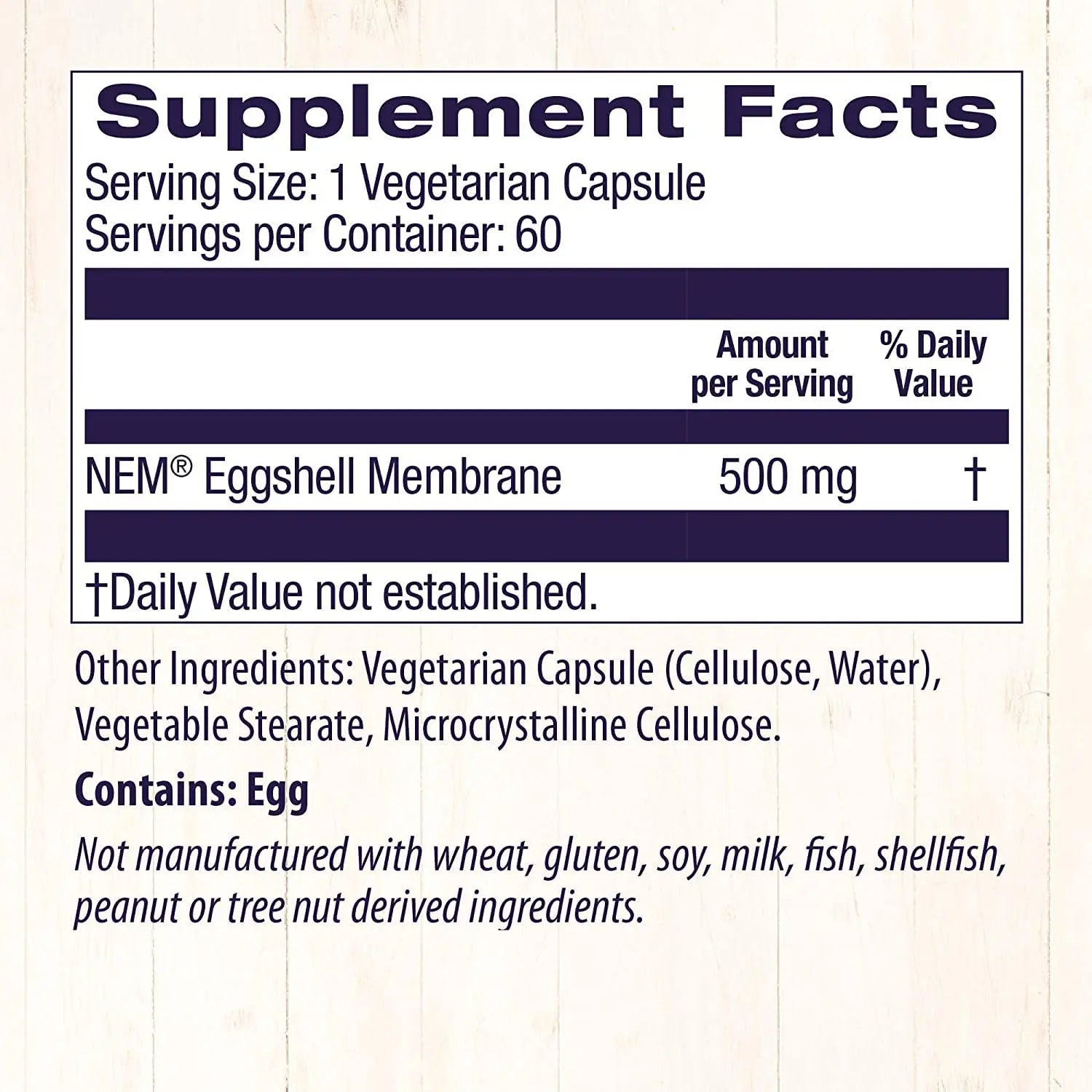 Healthy Origins Eggshell Membrane (NEM), 500 mg - Natural Collagen and Joint Support Healthy Origins Au supplements