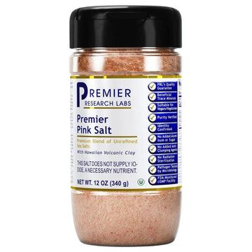Premier Research Labs Pink Salt - Hawaiian Red Alaea Sea Salt Blend for Food, Cooking, and Eating - Flaky, Unrefined, and Additive-Free, 12 oz Premier Research Labs Au supplements