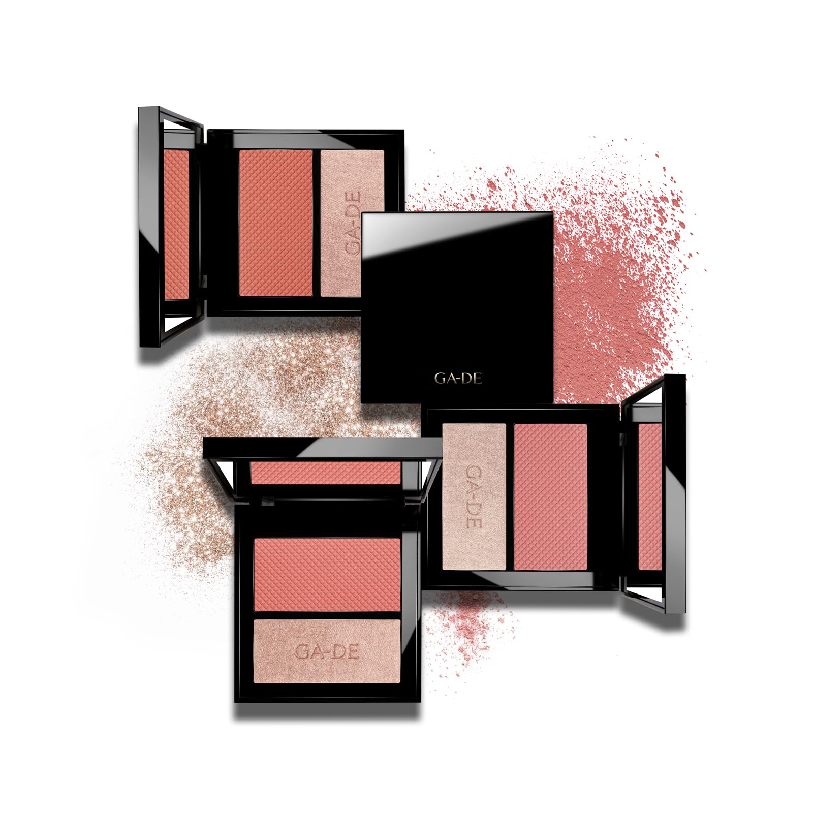 GA-DE Velveteen Blush and Shimmer Duet, 50 - Formulated with Micronized Pearls and Pigments for Sculpting Face and Décolleté - Paraben-Free - 0.26 oz GA-DE Au supplements