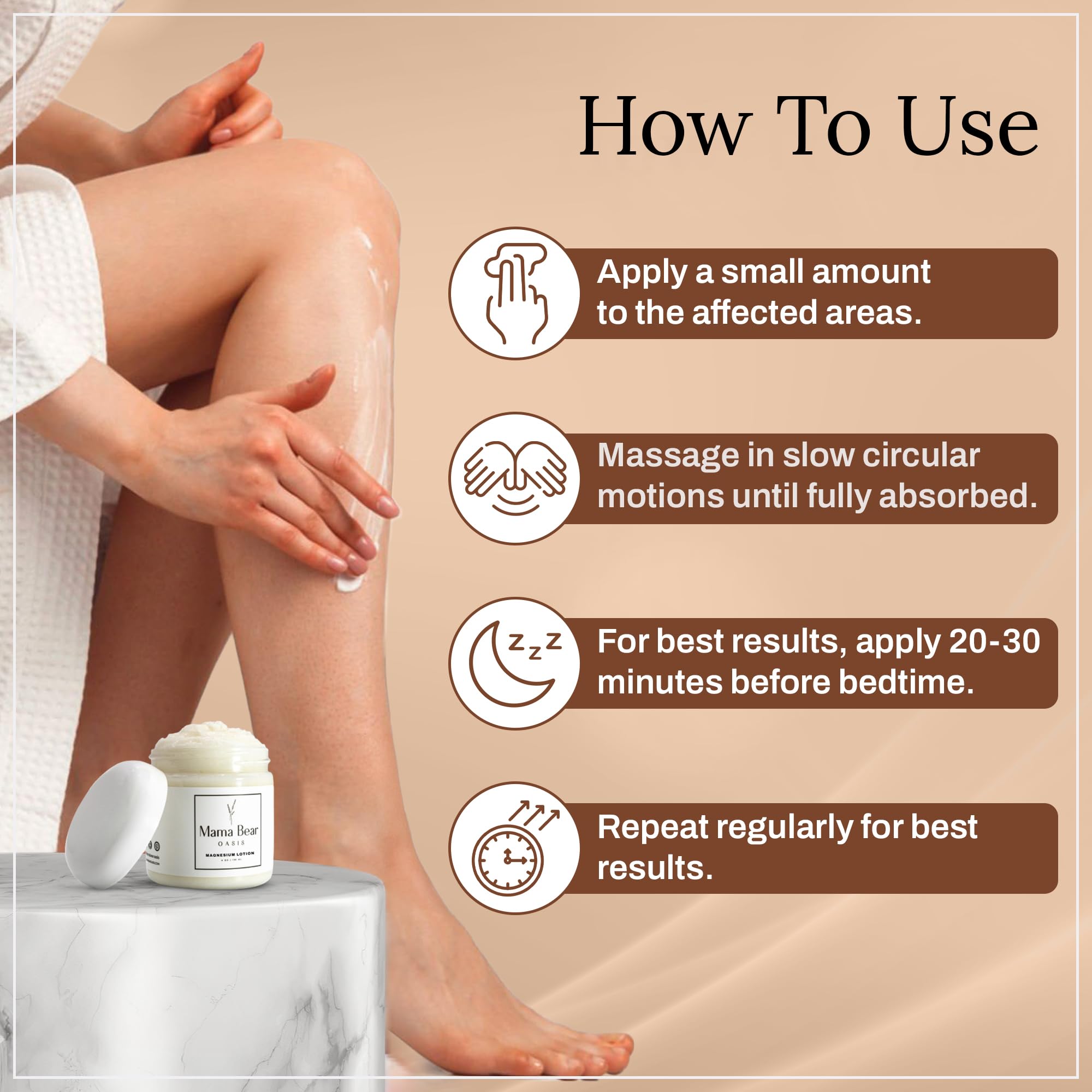 Mama Bear Oasis Lotion - Magnesium Cream - Lavender Magnesium Lotion for Foot, Hands, Legs, Toes Includes Arnica, Vitamin B6, Aloe Vera, MSM (Pack of 2) Mama Bear Oasis Au supplements