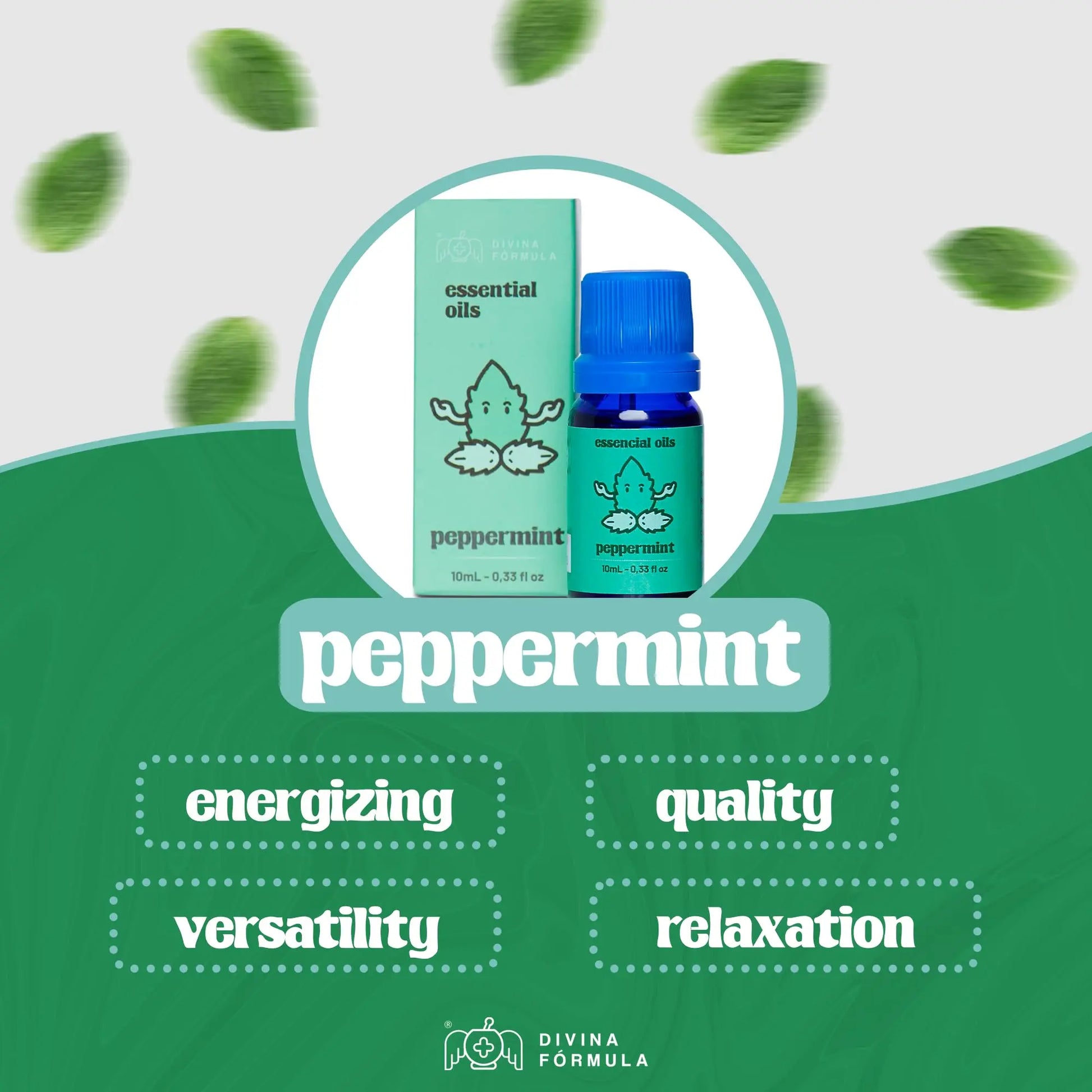 Divina Fórmula - 100% Pure Peppermint Essential Oil - Aromatherapy Oils, Essential Oils - Oil for Massage Divina FÓrmula Au supplements