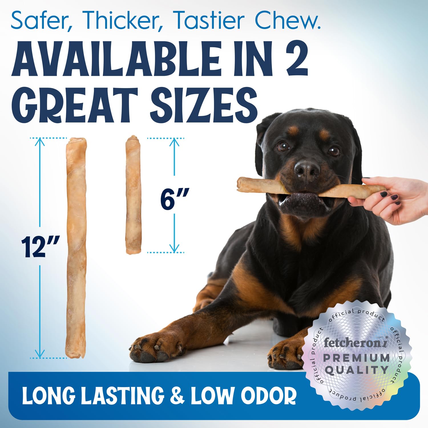 FETCHERONI 12" Collagen Sticks for Dogs – Low Odor Long-Lasting Bully Stick & Rawhide Alternative, Single Ingredient Beef Bone, High Protein Dental Treat, Vet Approved, Improves Joint Health – 5 Pack FETCHERONI Au supplements