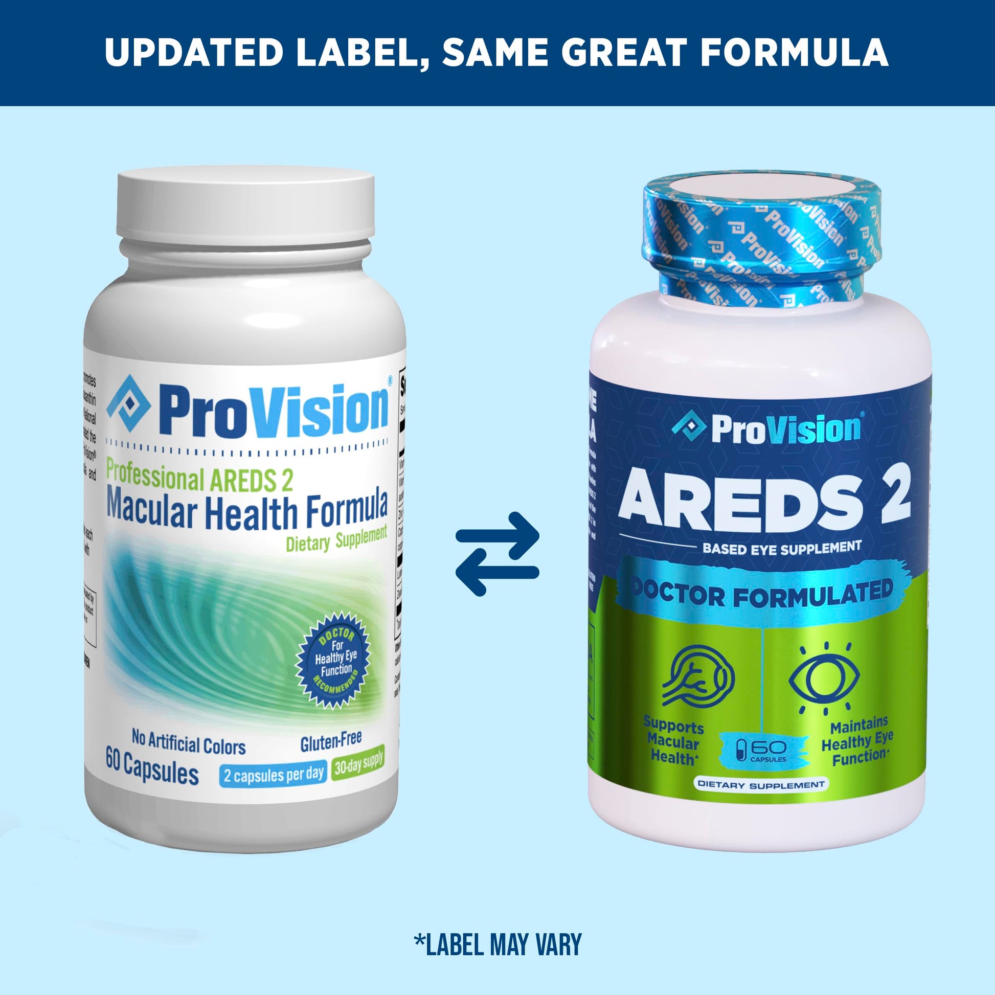 Provision AREDS 2 Eye Vitamins - Enhance Vision Supplements - Lutein Zeaxanthin Vision Complex - 60 Eye Supplement Capsules ProVision Au supplements