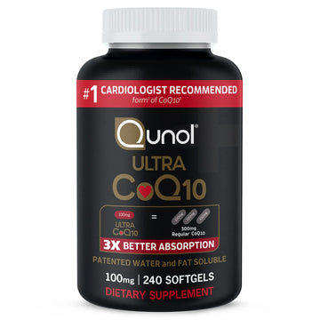 Qunol CoQ10 100mg Softgels Ultra 3X Better Absorption Coenzyme Q10 - Antioxidant Qunol Au supplements